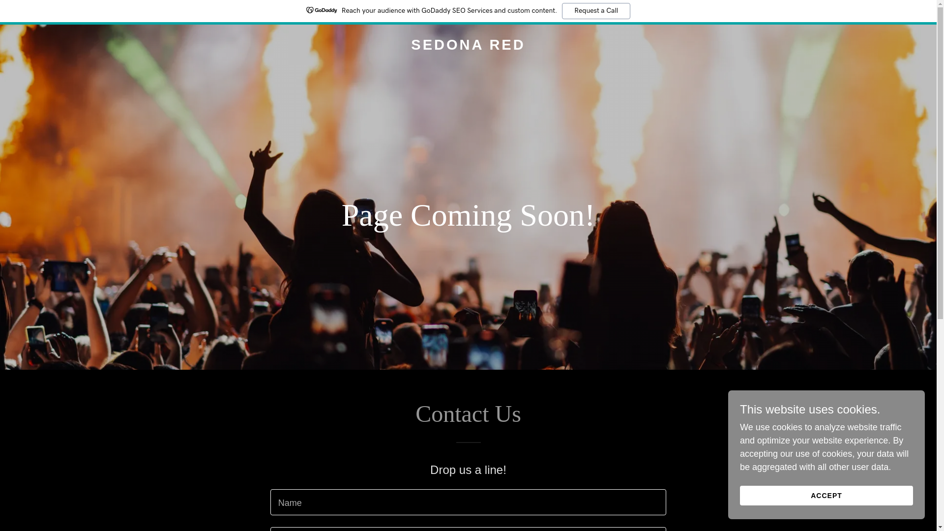 website screenshot of https://sedonaredband.com/