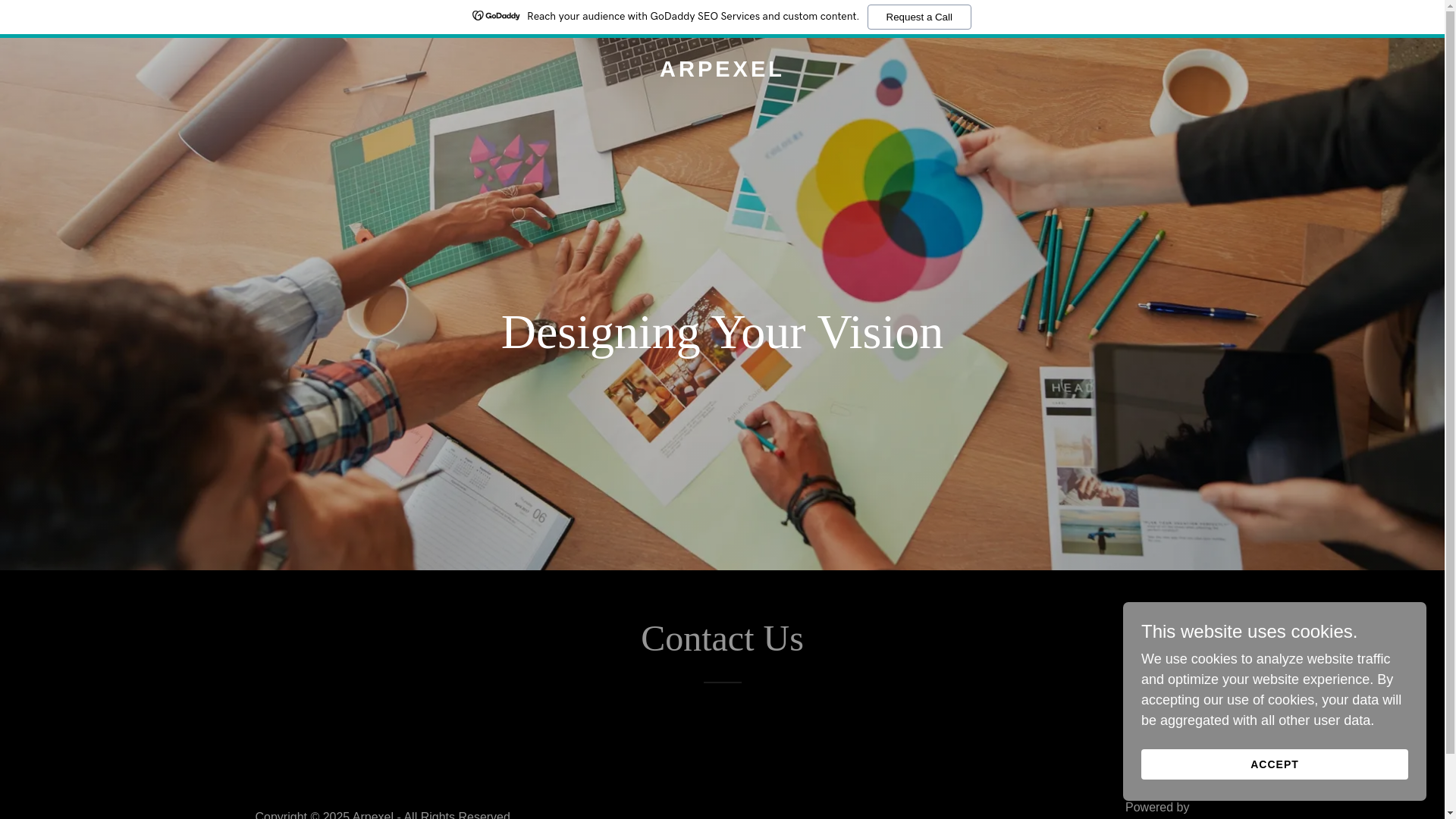 website screenshot of https://arpexel.in/