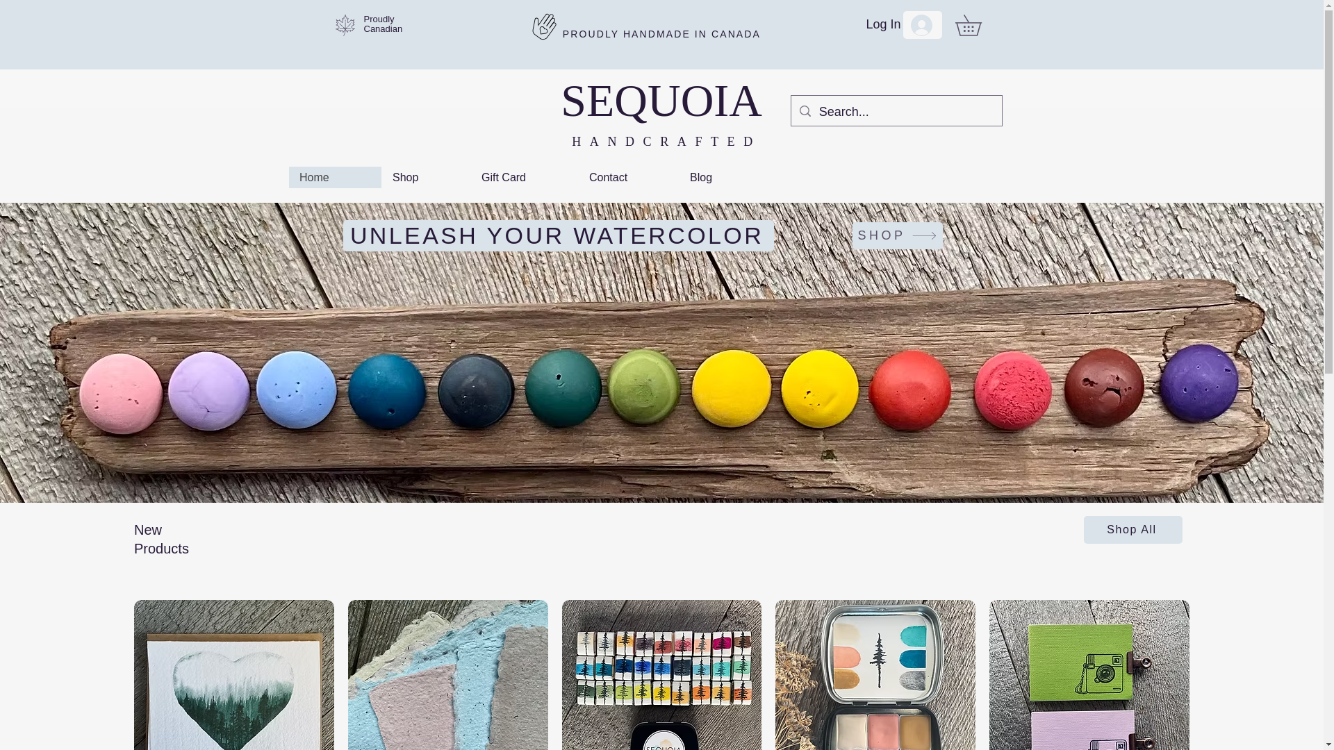 website screenshot of https://sequoiahandcrafted.ca/