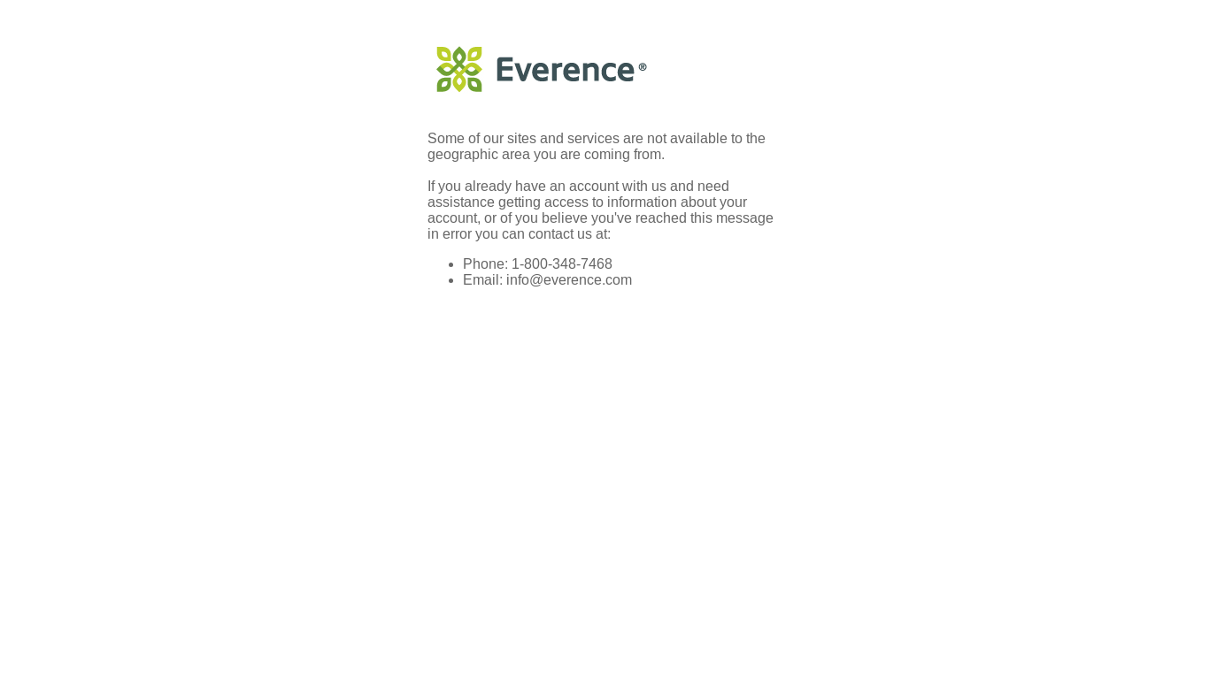 website screenshot of https://www.everence.com/