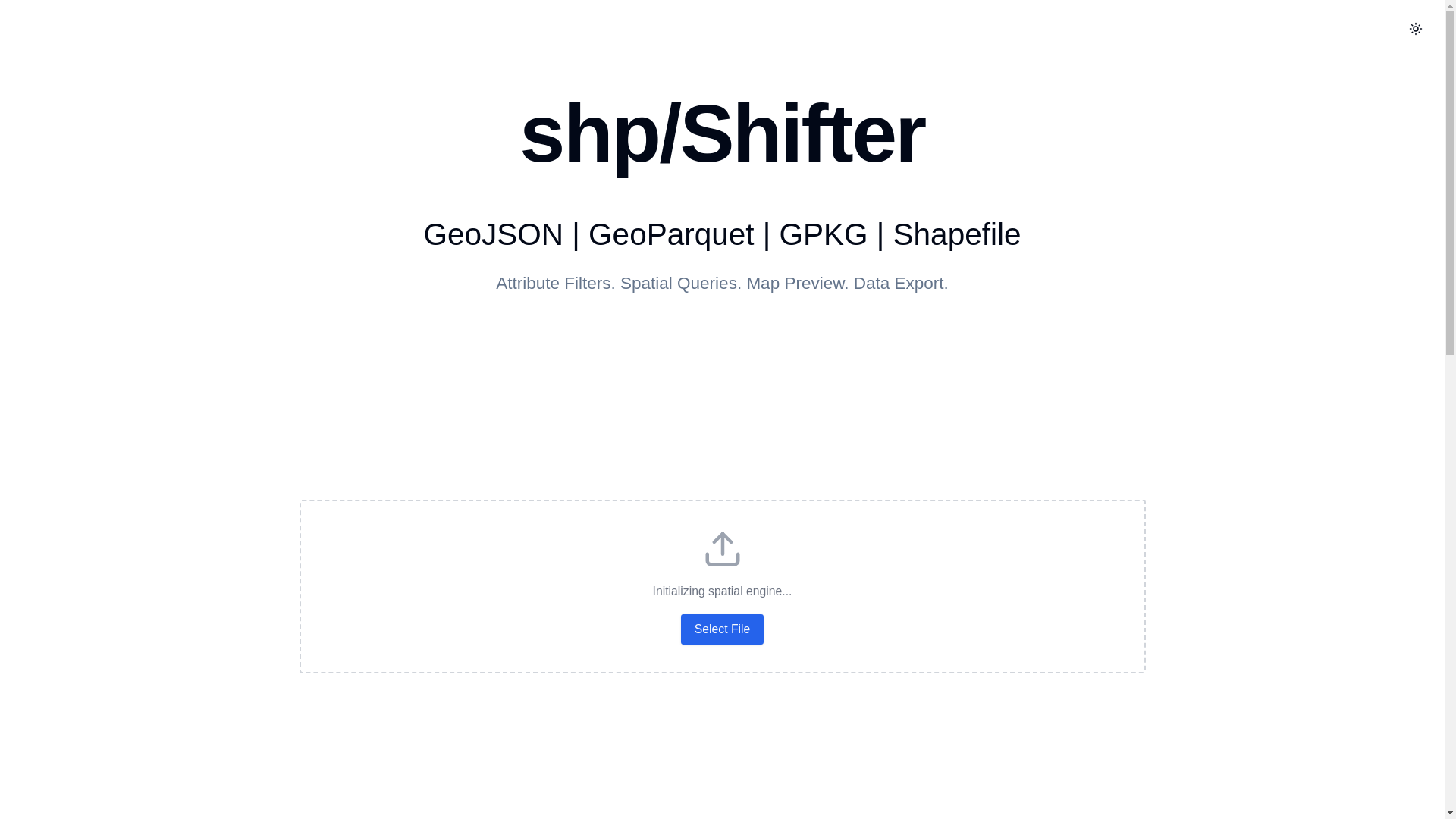 website screenshot of https://shpshifter.pages.dev/