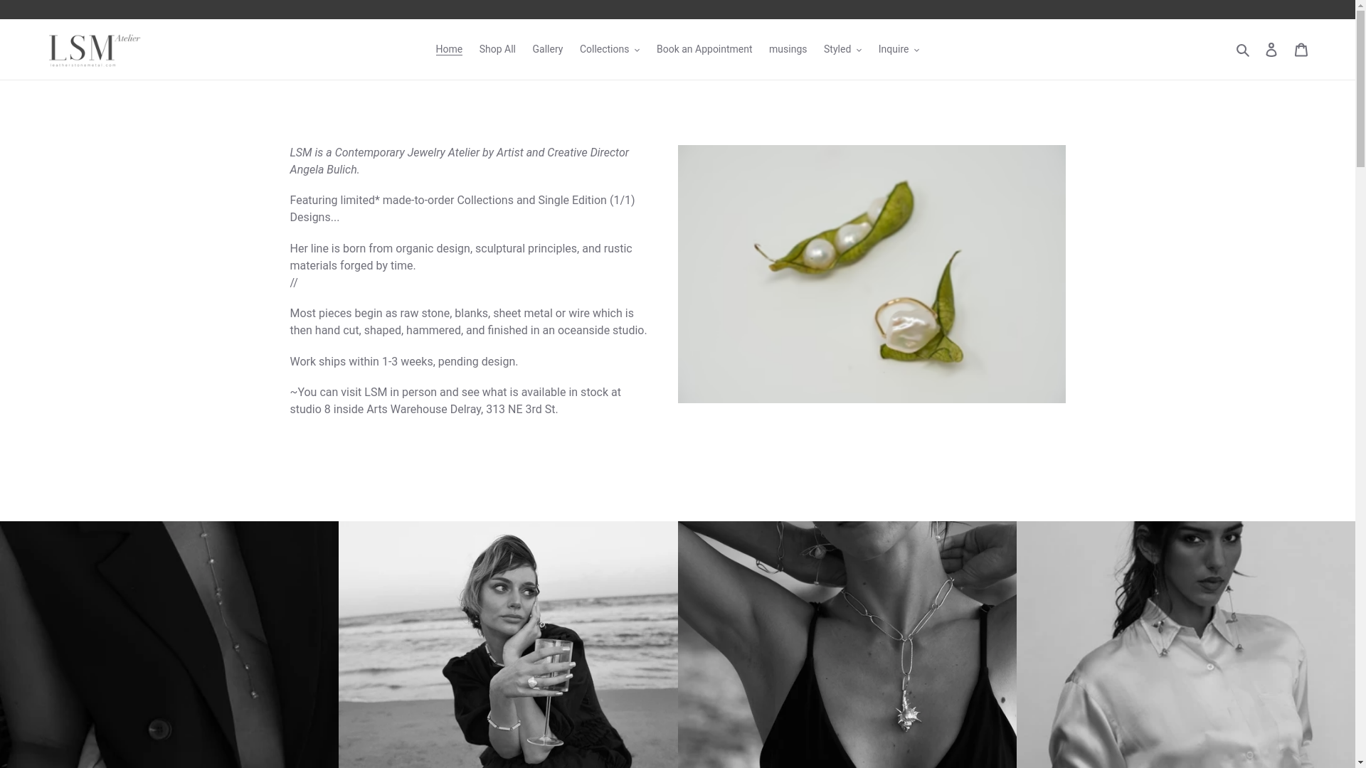 website screenshot of https://lsmatelier.com/