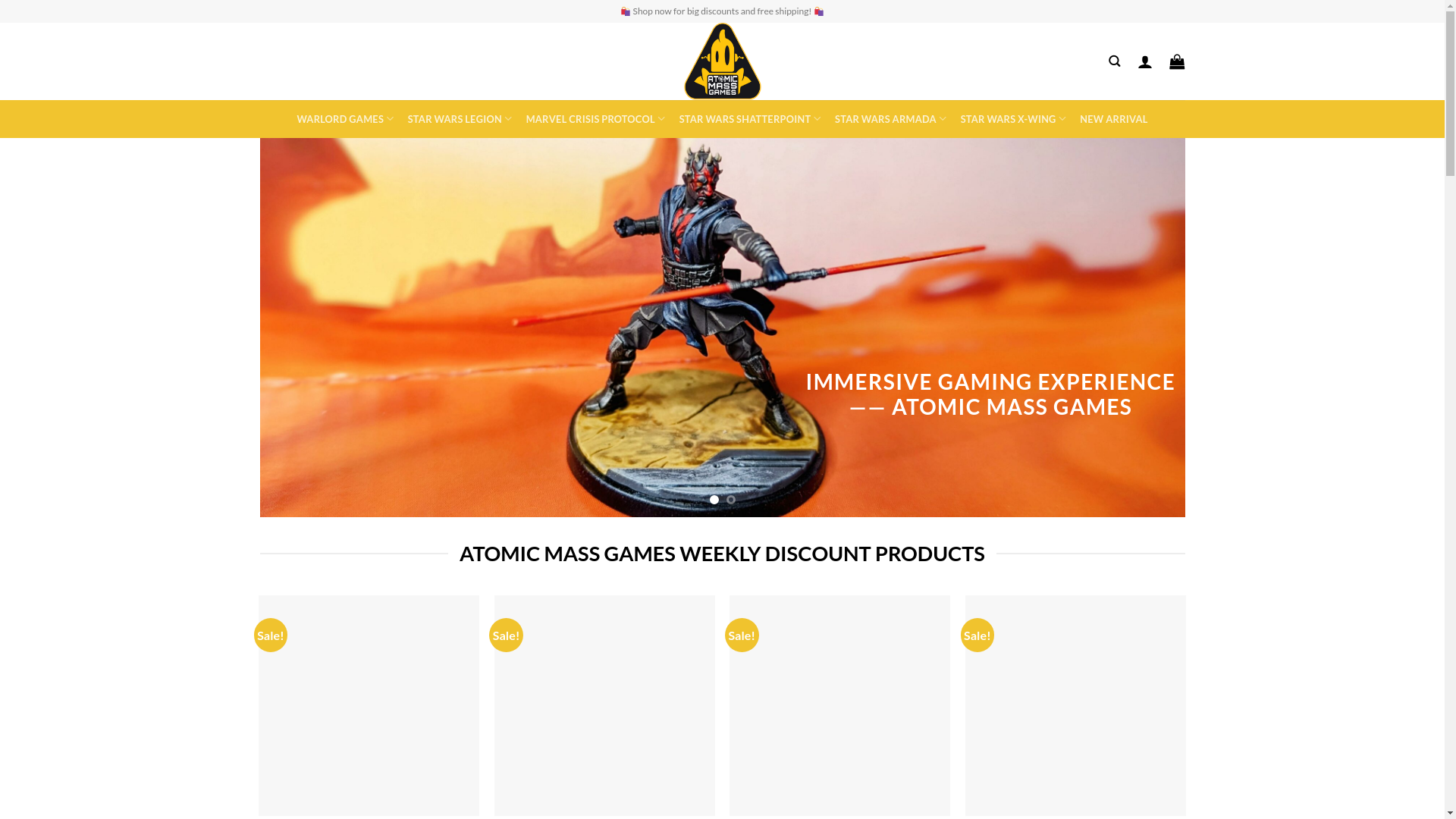 website screenshot of http://www.atomicmassstore.com/
