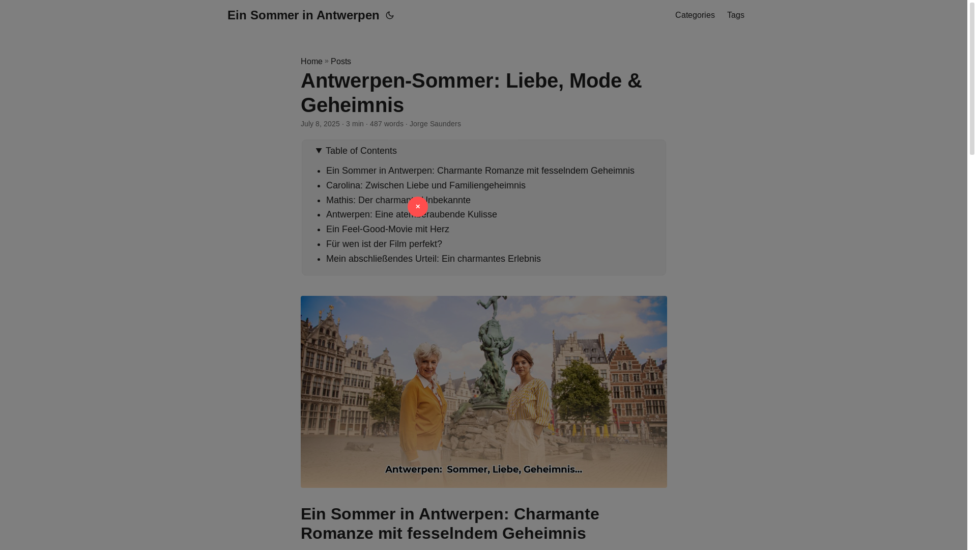 website screenshot of https://ein-sommer-in-antwerpen.pages.dev/