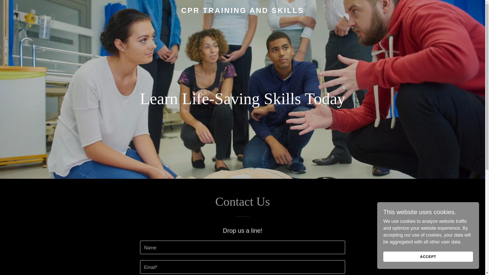 website screenshot of https://cprtrainingandskills.com/