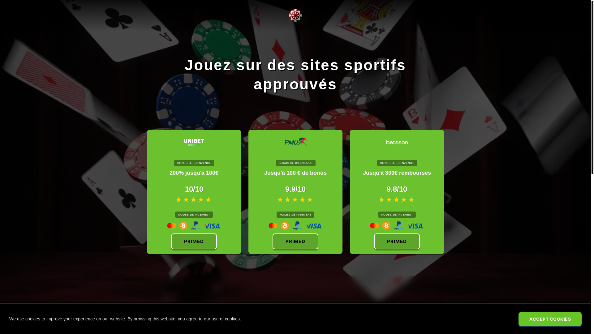 website screenshot of https://parisofficiels.com/