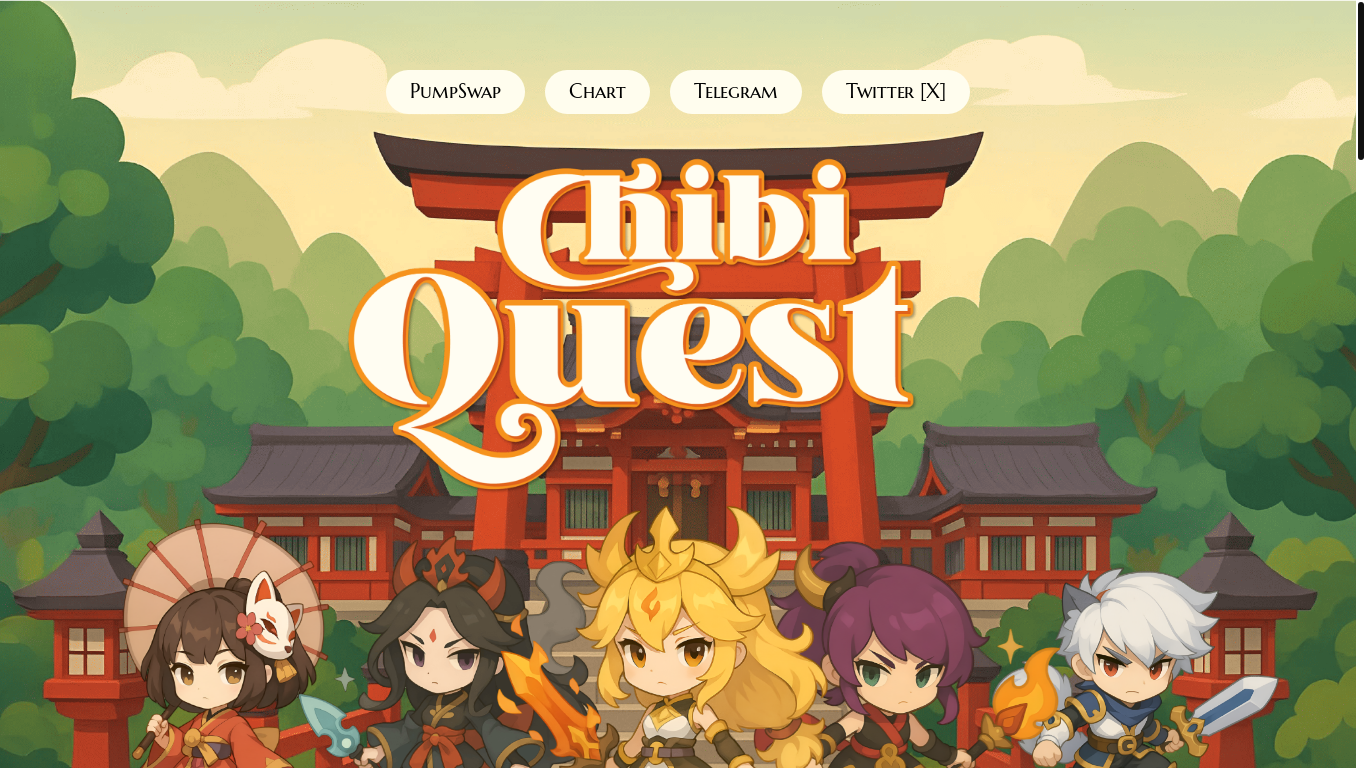 website screenshot of https://chibiquest.xyz/