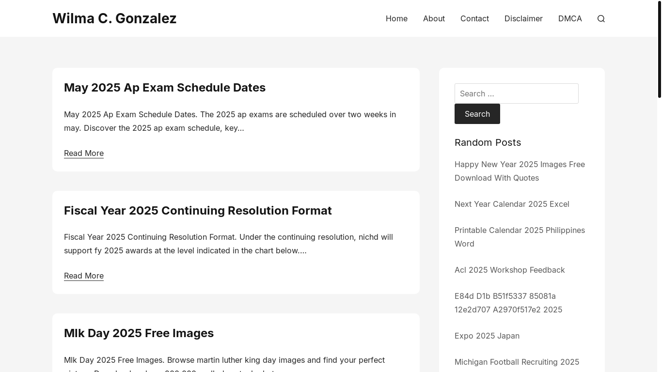 website screenshot of https://wilmagonzalezc.pages.dev/