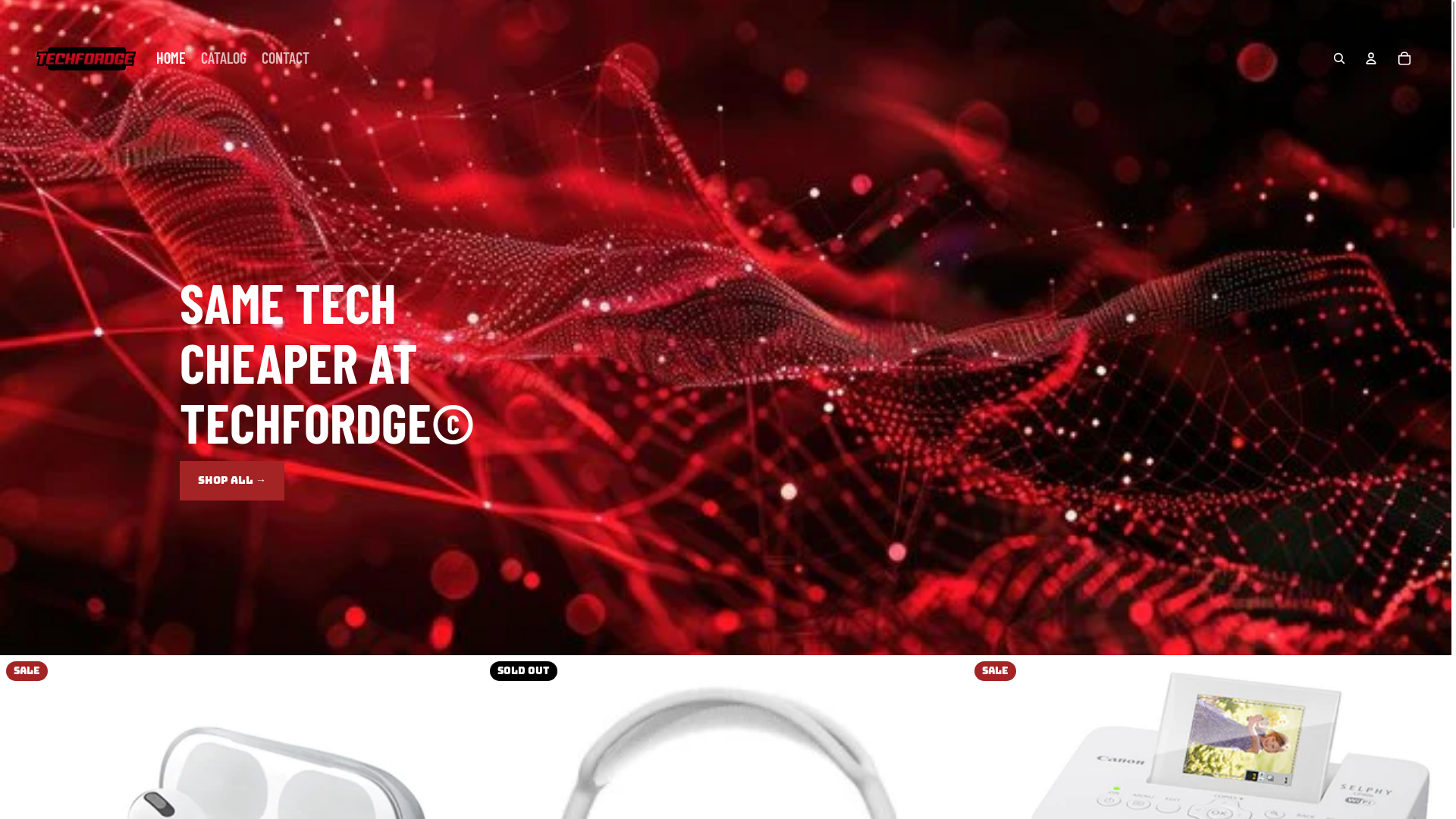 website screenshot of https://techfordge.com/
