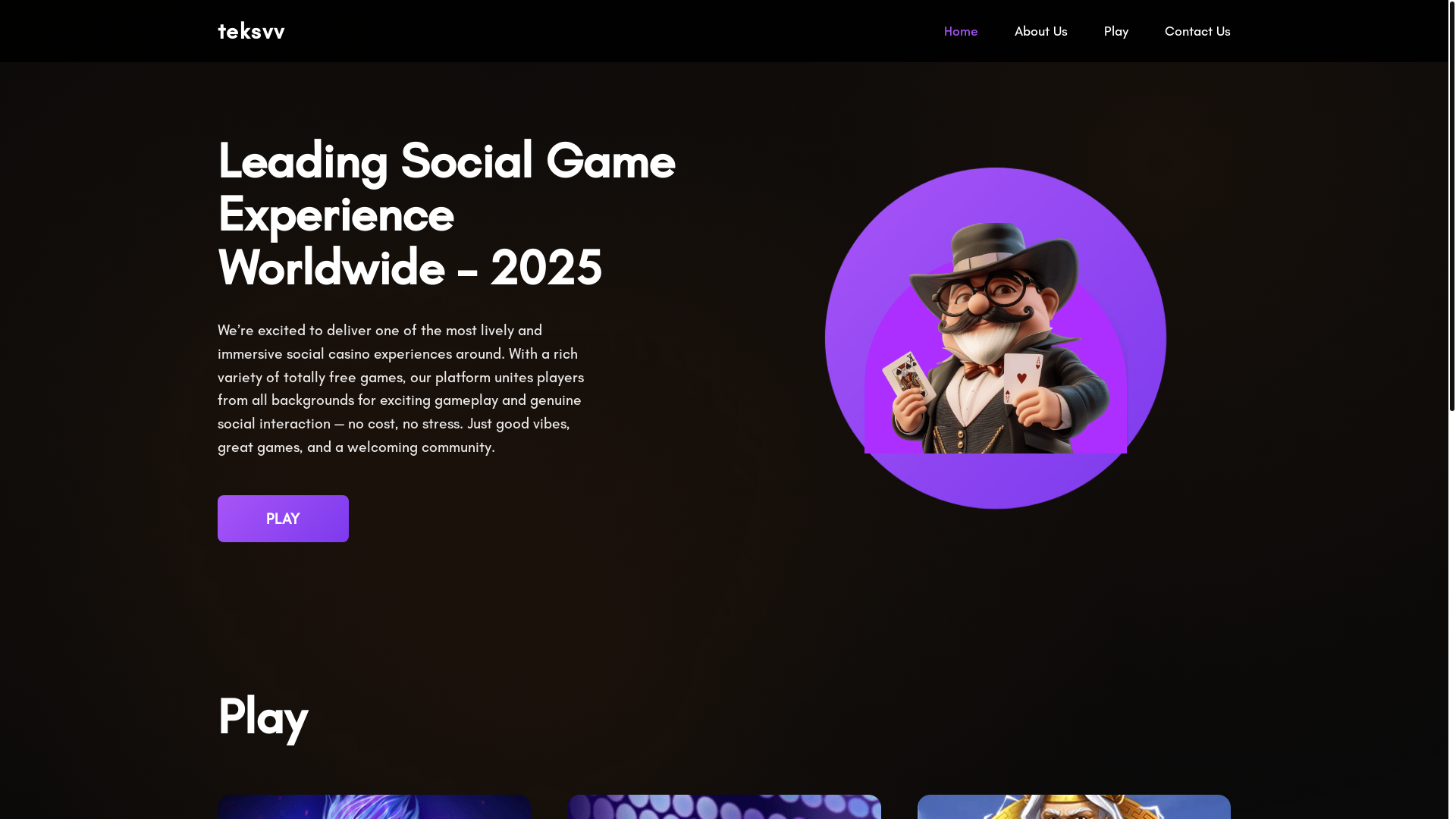 website screenshot of https://teksvv.com/