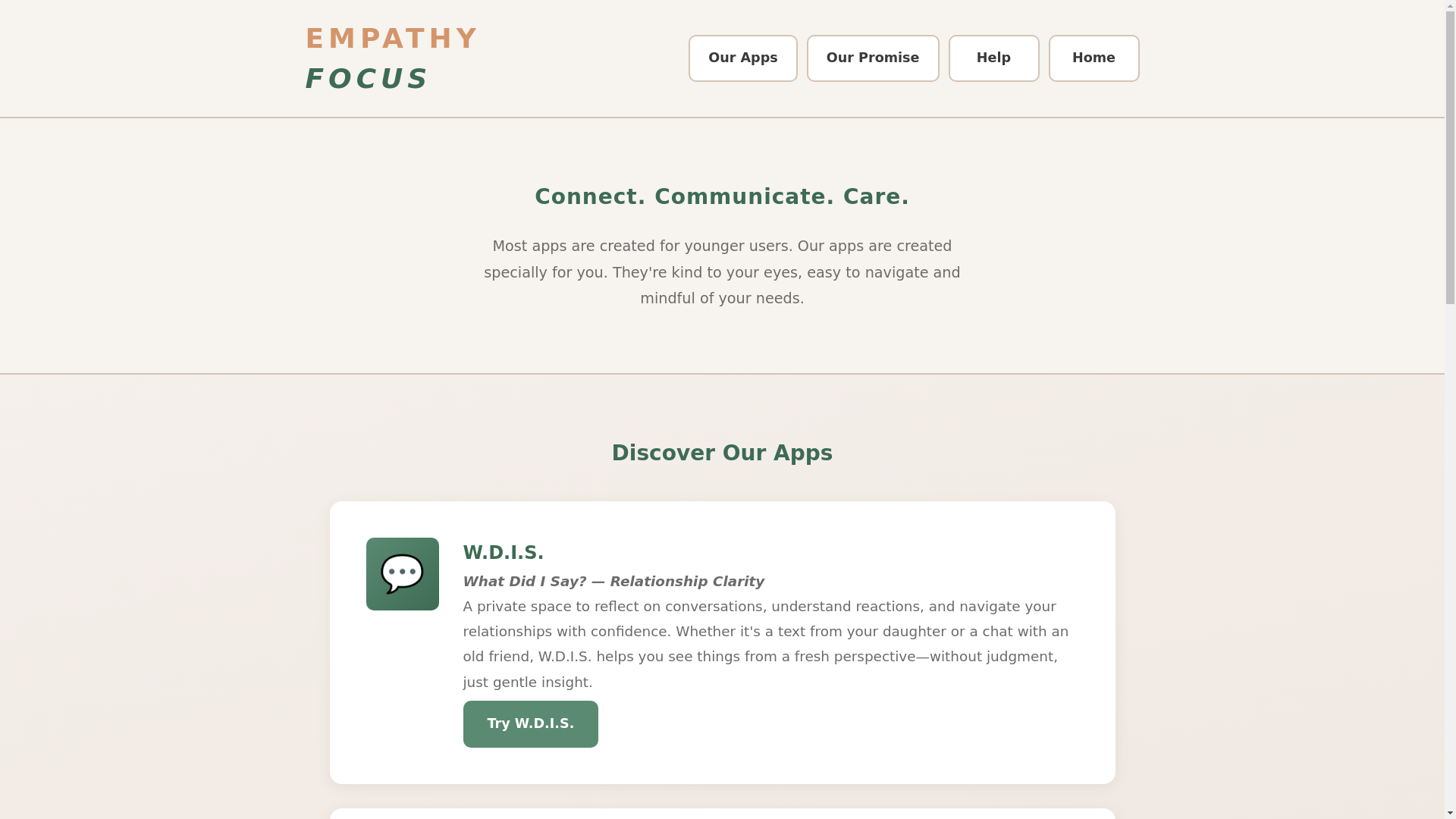 website screenshot of https://empathy-focus-web.pages.dev/