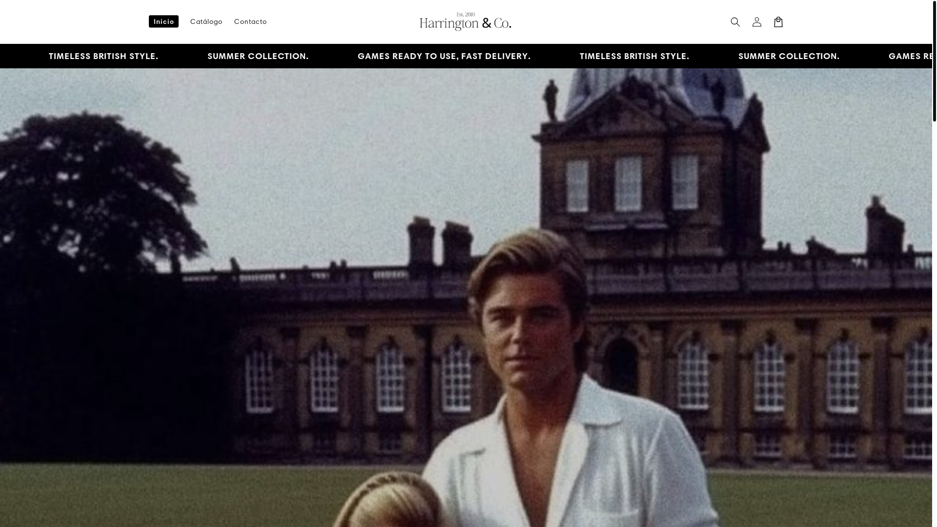 website screenshot of https://harringtoneco.shop/