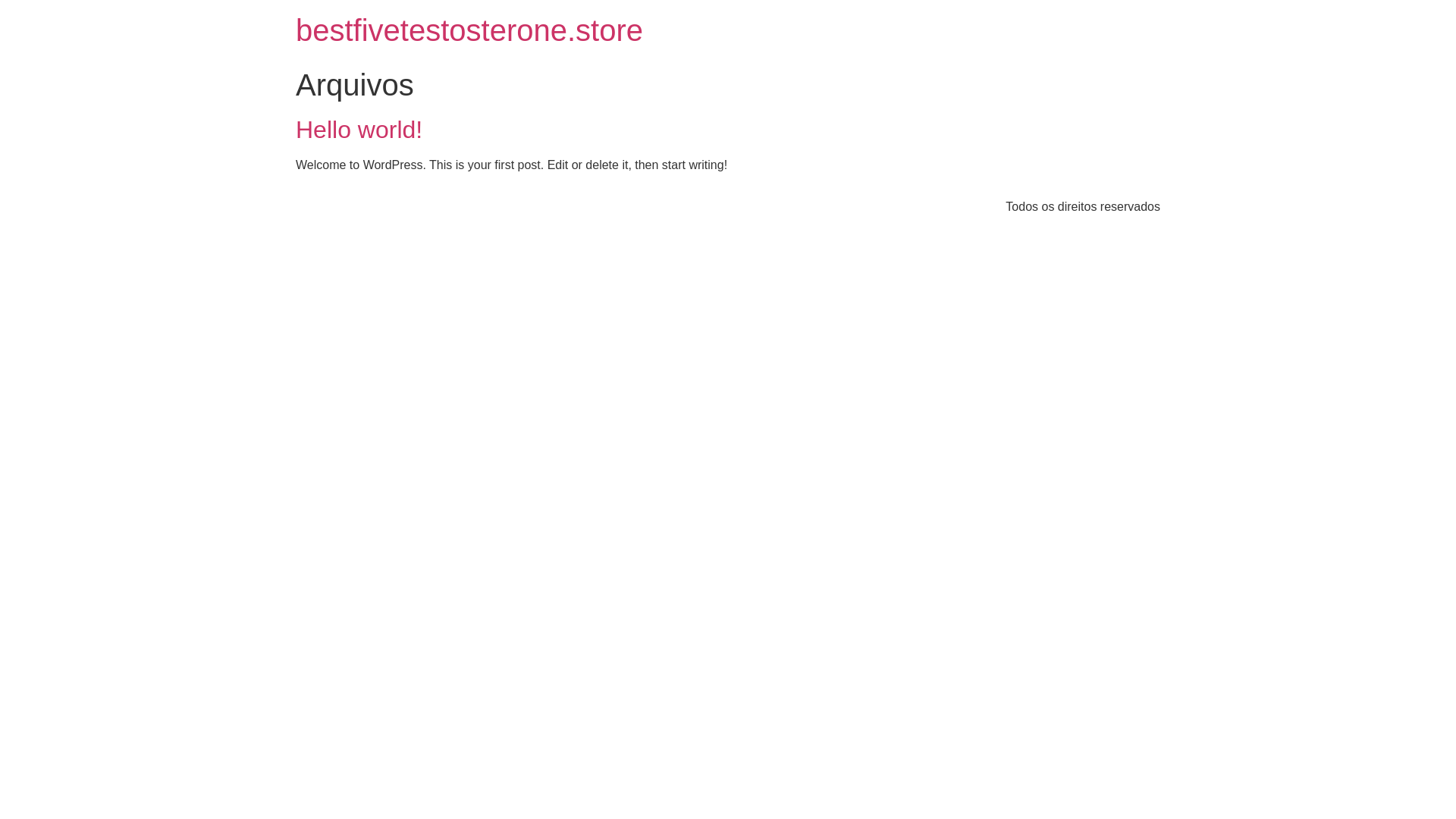 website screenshot of https://bestfivetestosterone.store/