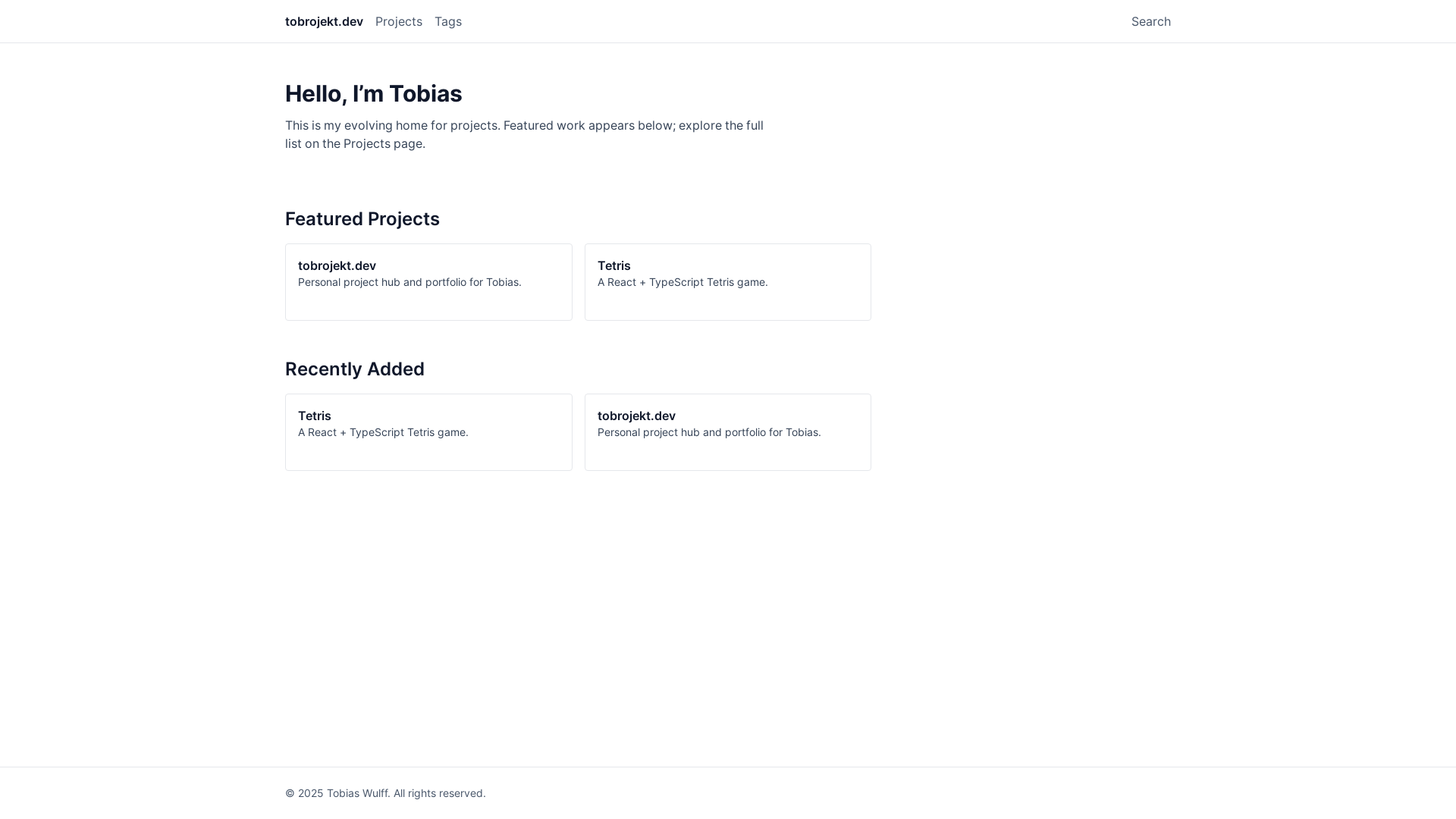 website screenshot of https://tobrojekt-dev.pages.dev/