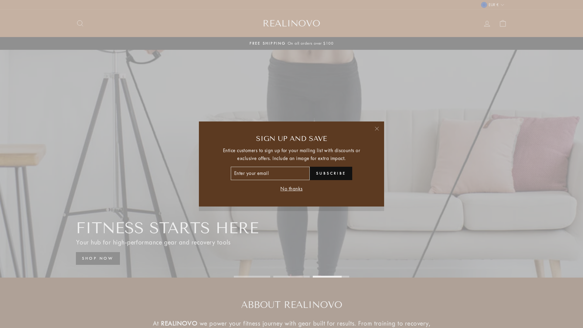 website screenshot of https://realinovo.com/