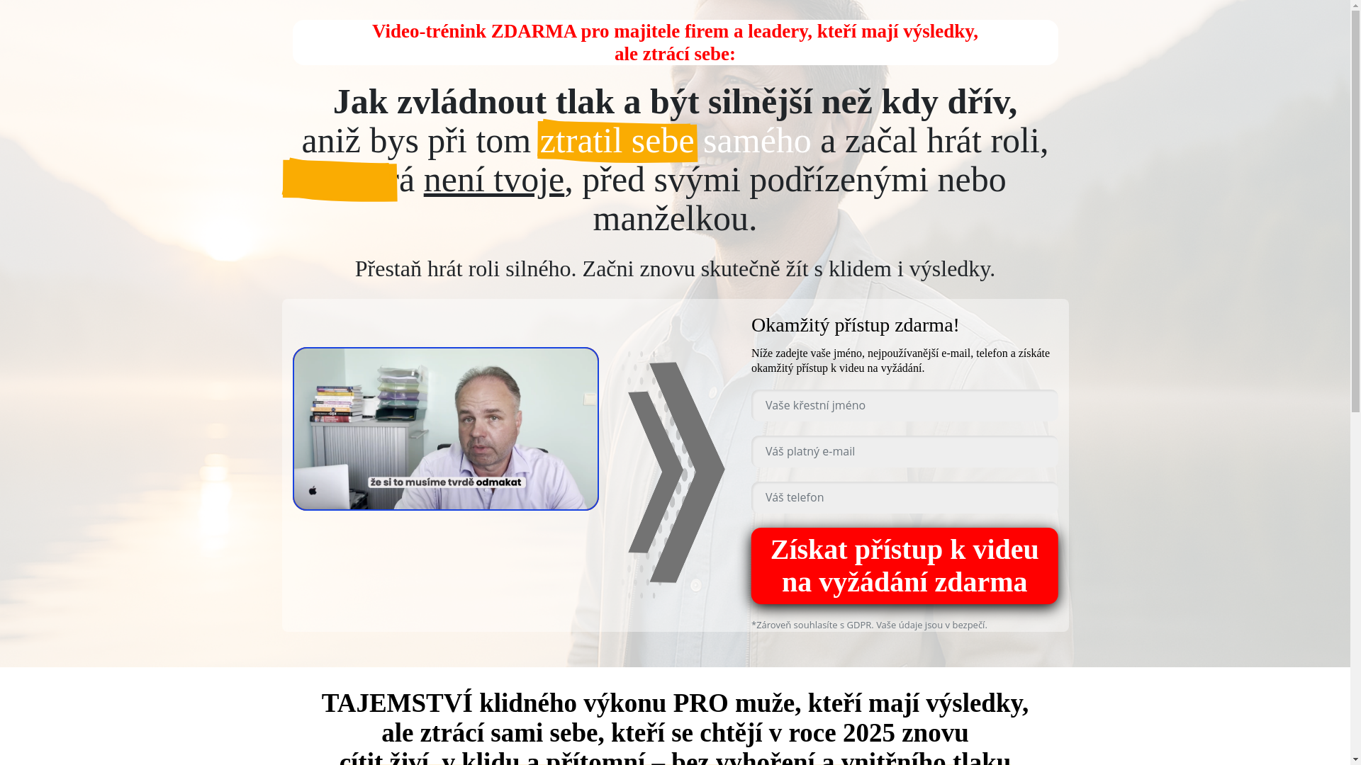 website screenshot of https://tajemstvivykonu.cz/