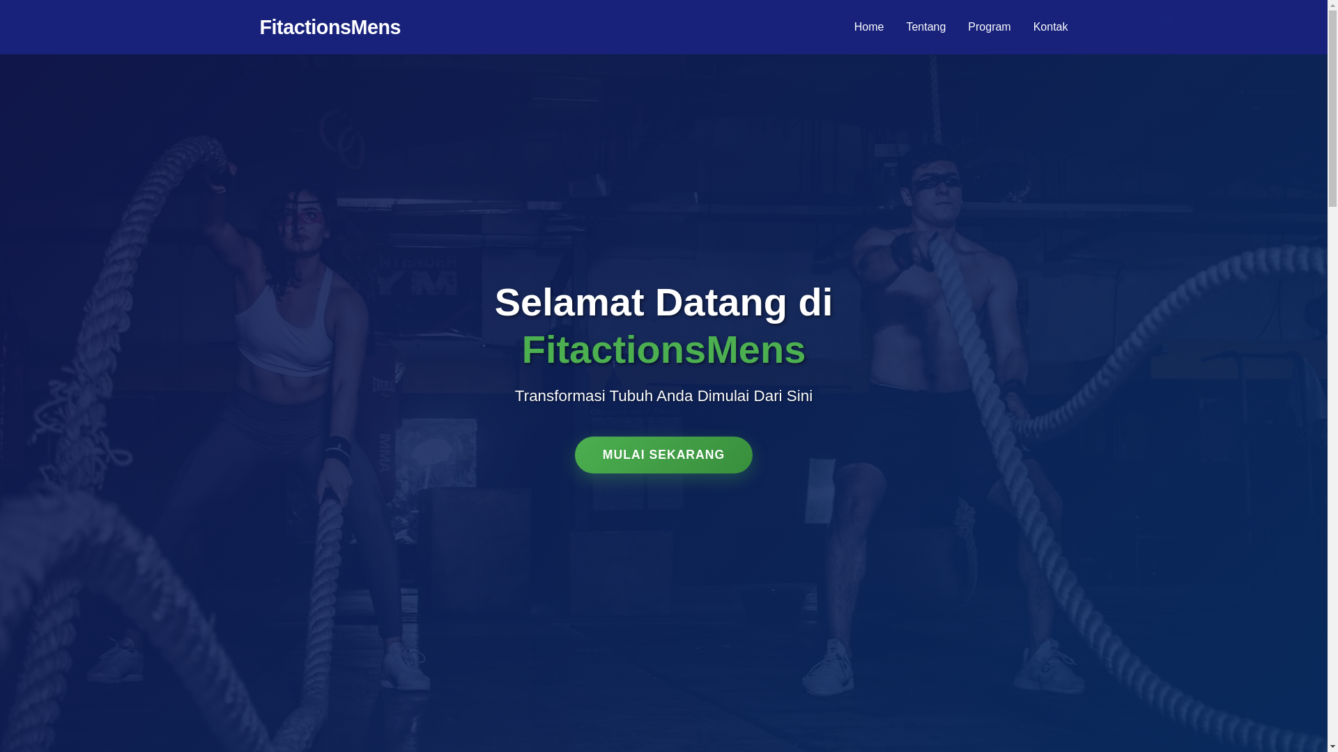 website screenshot of https://fitactionsmens.pages.dev/