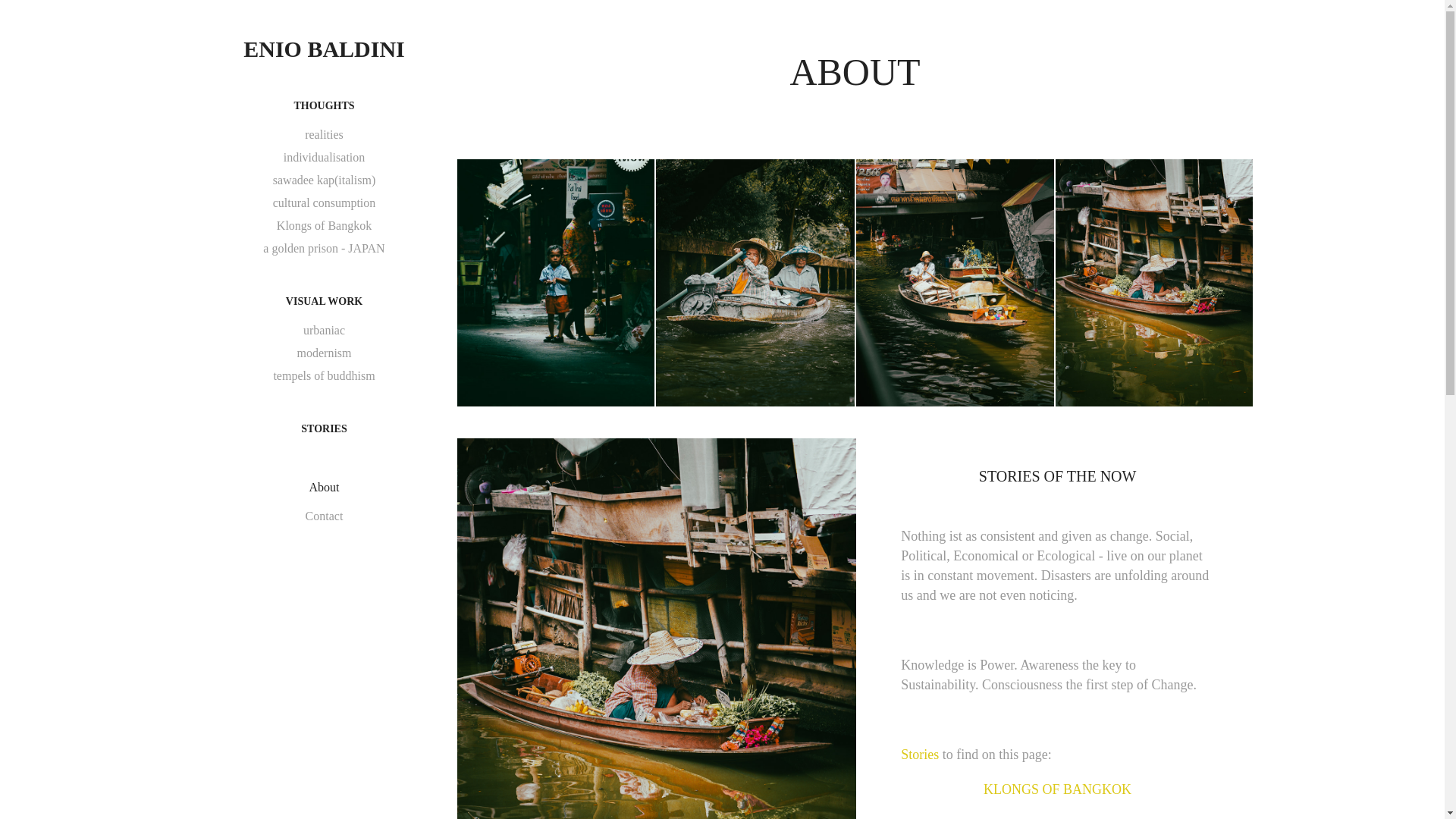 website screenshot of https://eniobaldini.com/