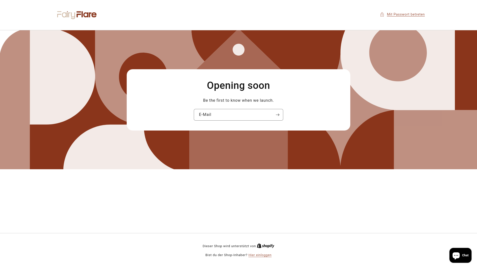 website screenshot of https://fairy-flare-mshop.com/