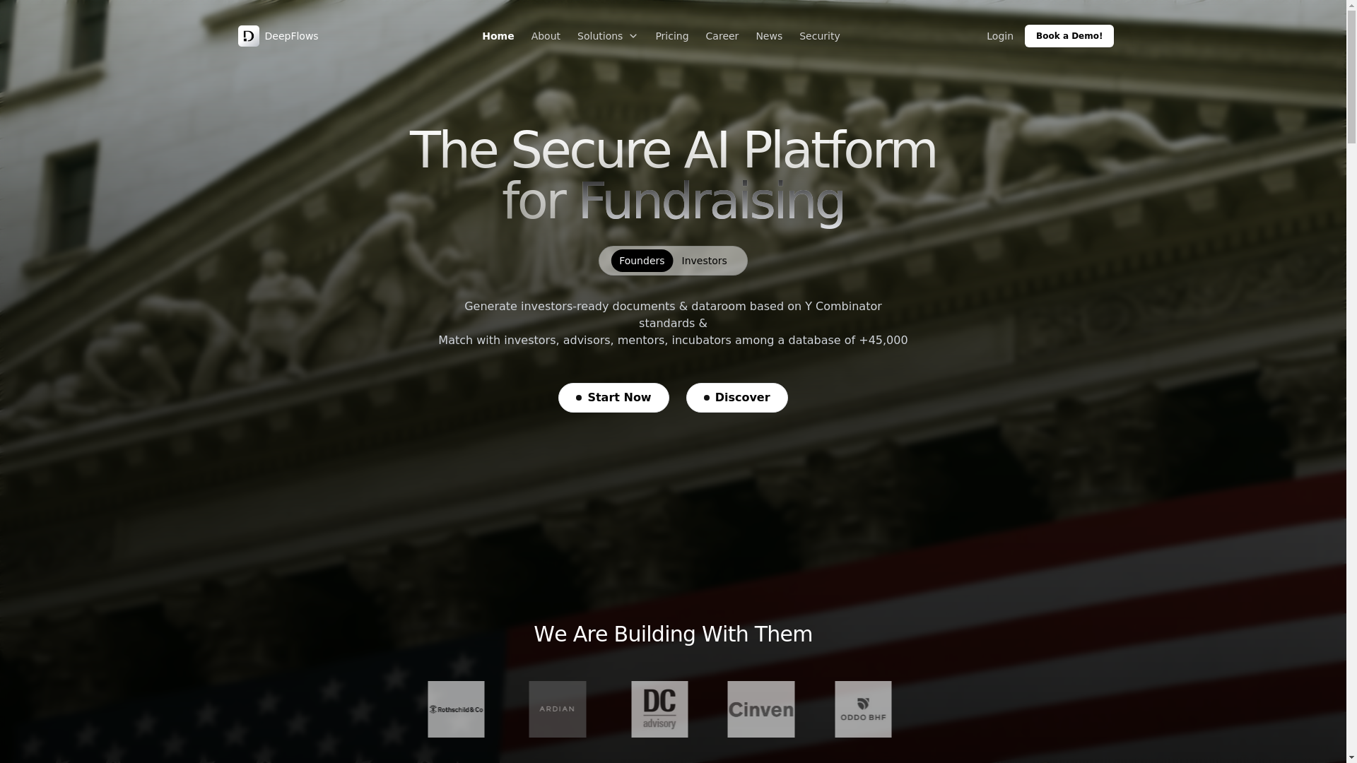 website screenshot of https://launchdeepflows.com/