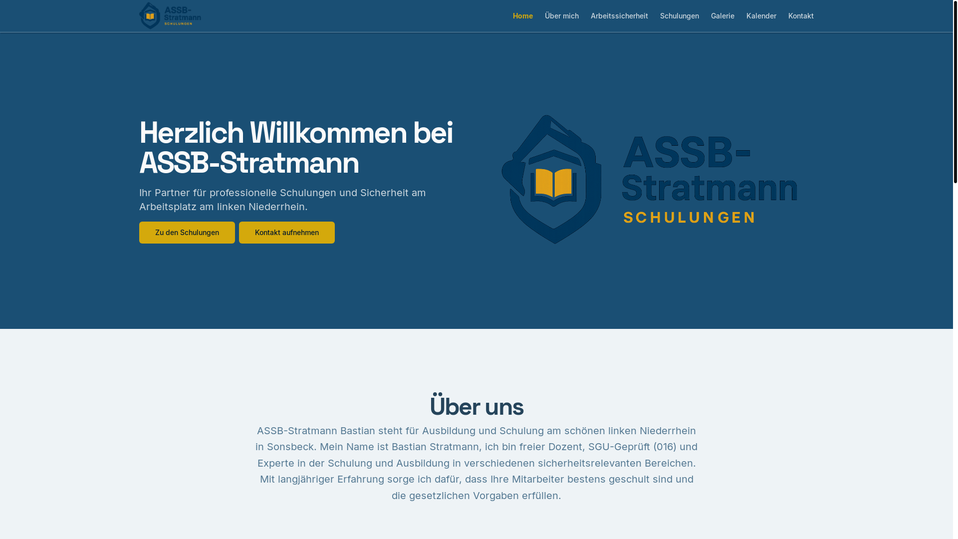 website screenshot of https://assb-stratmann.de/