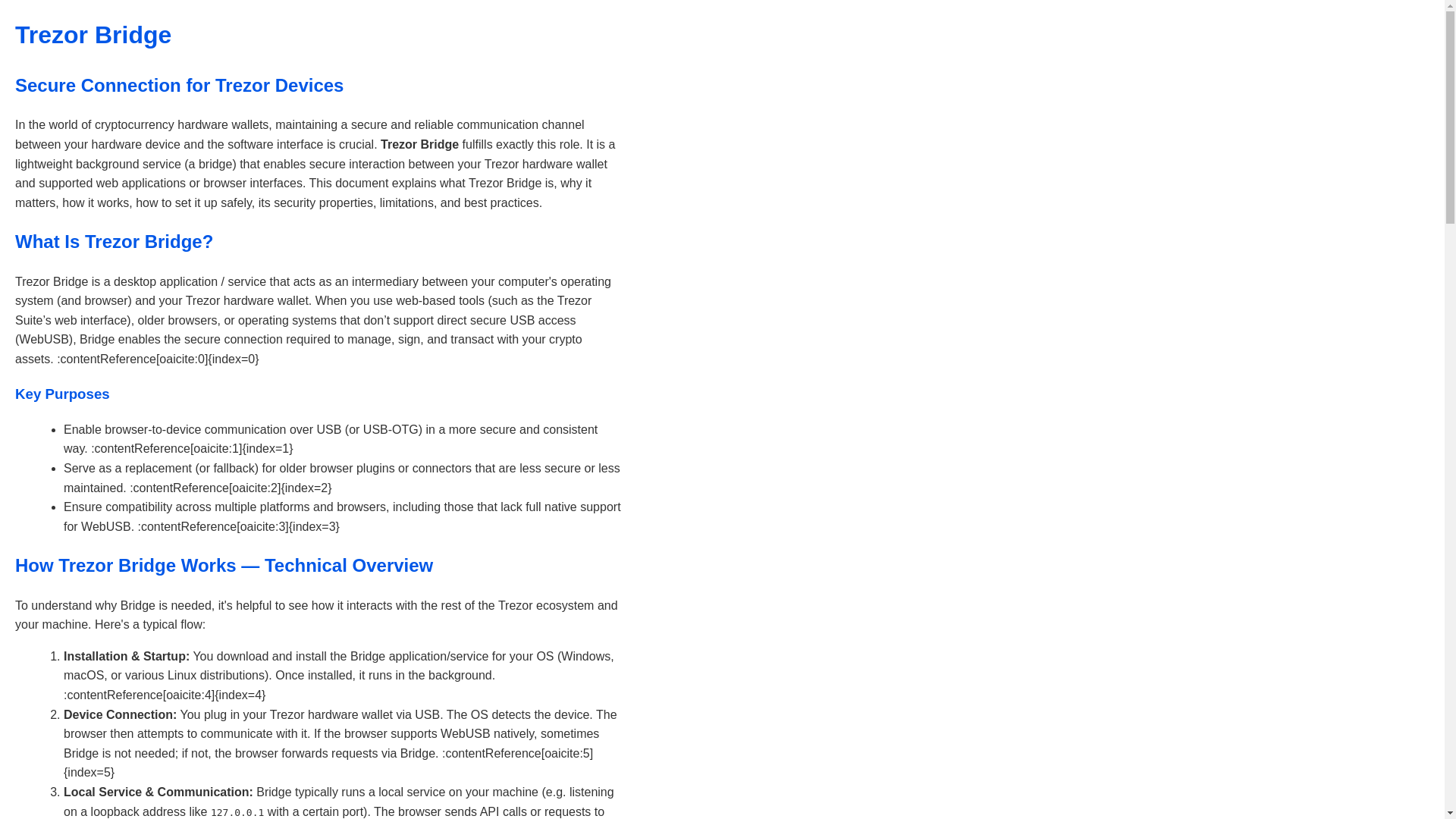 website screenshot of https://info-trezrbridge.pages.dev/