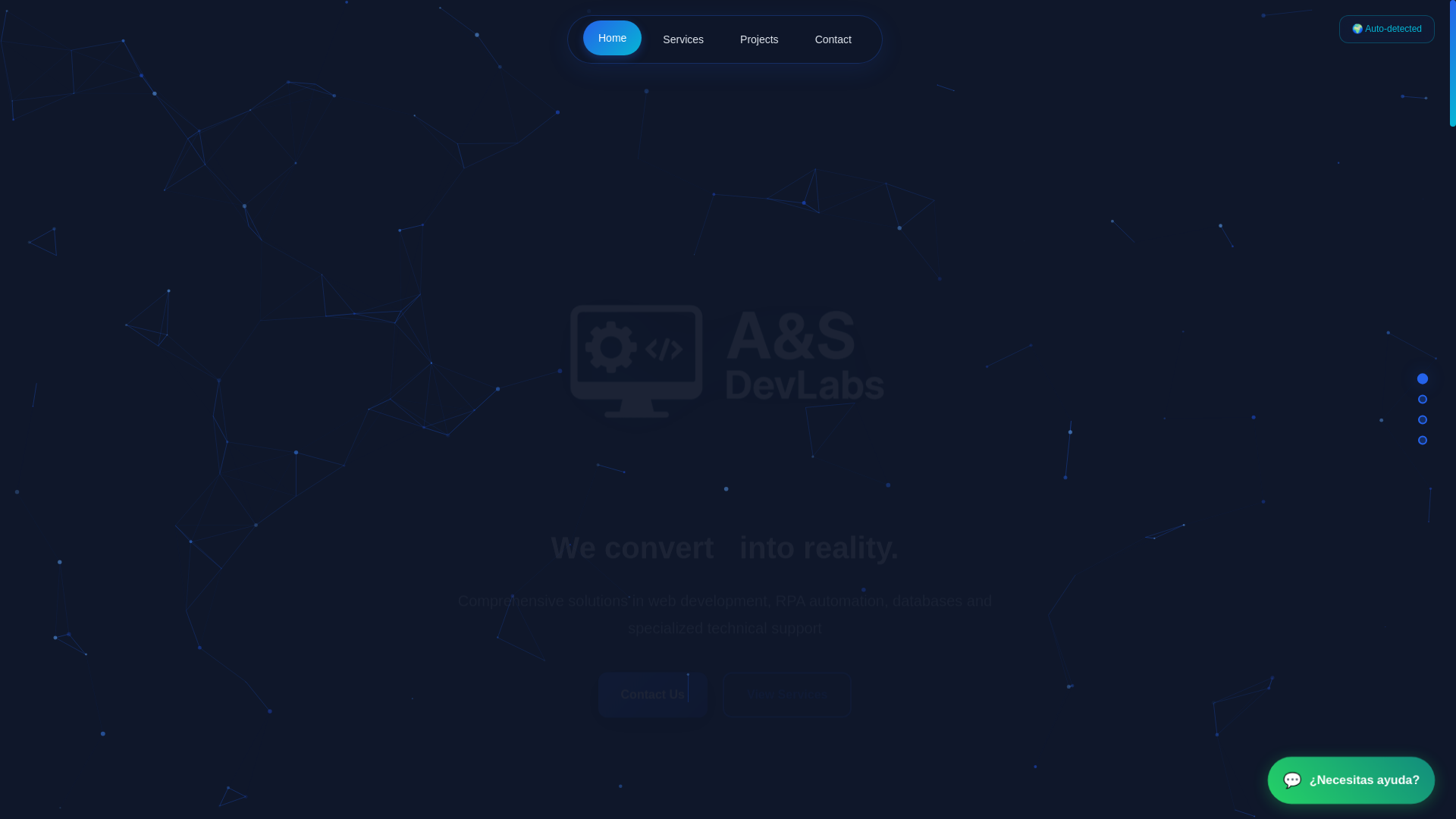 website screenshot of https://aysdevlabs.com/