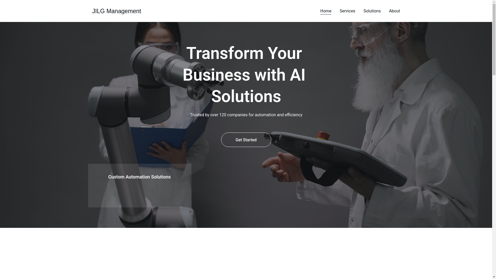 website screenshot of https://jilgmanagement.com/