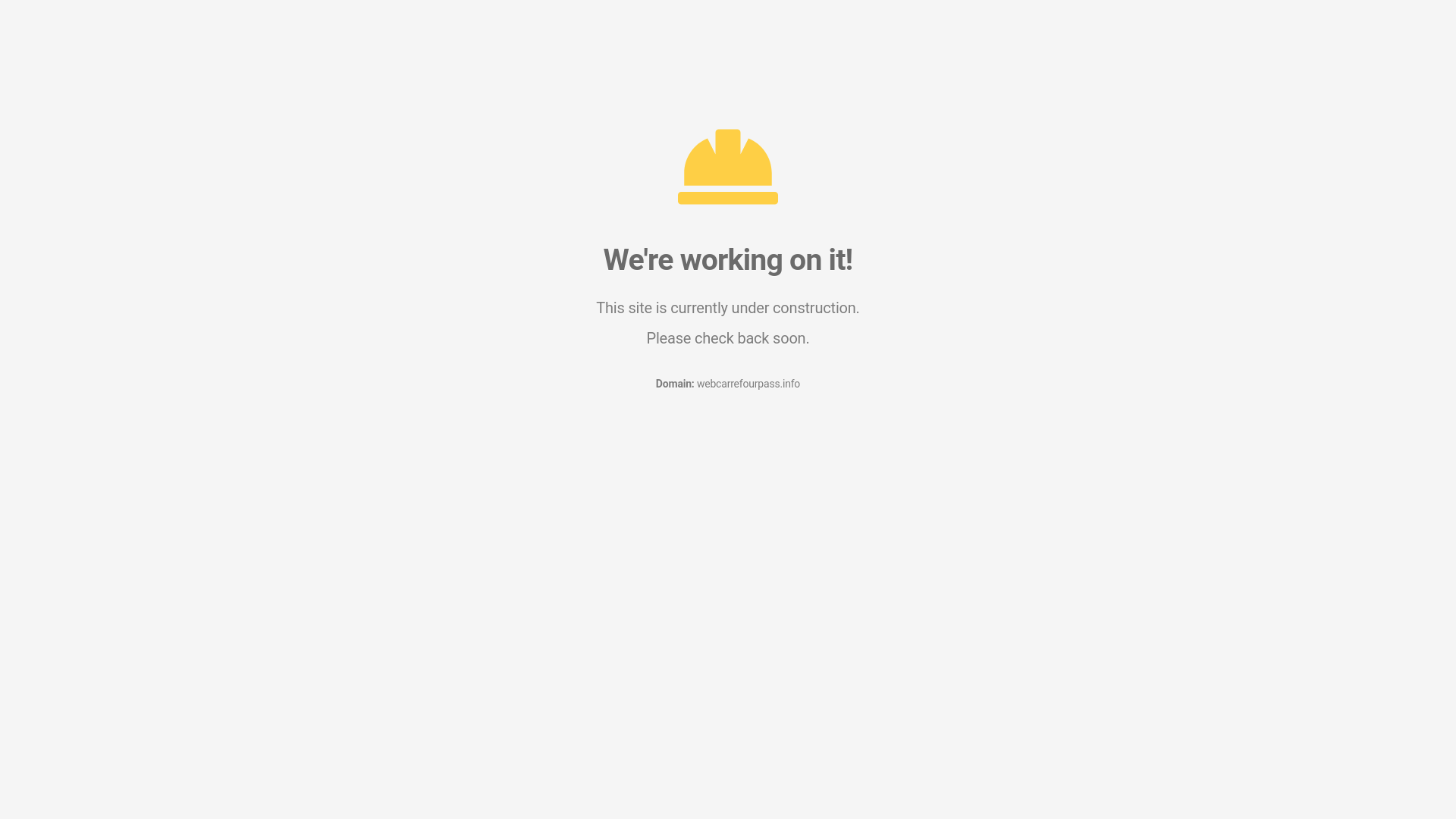 website screenshot of https://webcarrefourpass.info/
