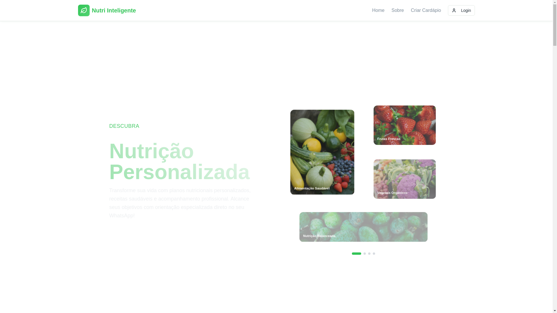 website screenshot of https://nutriinteligente.site/