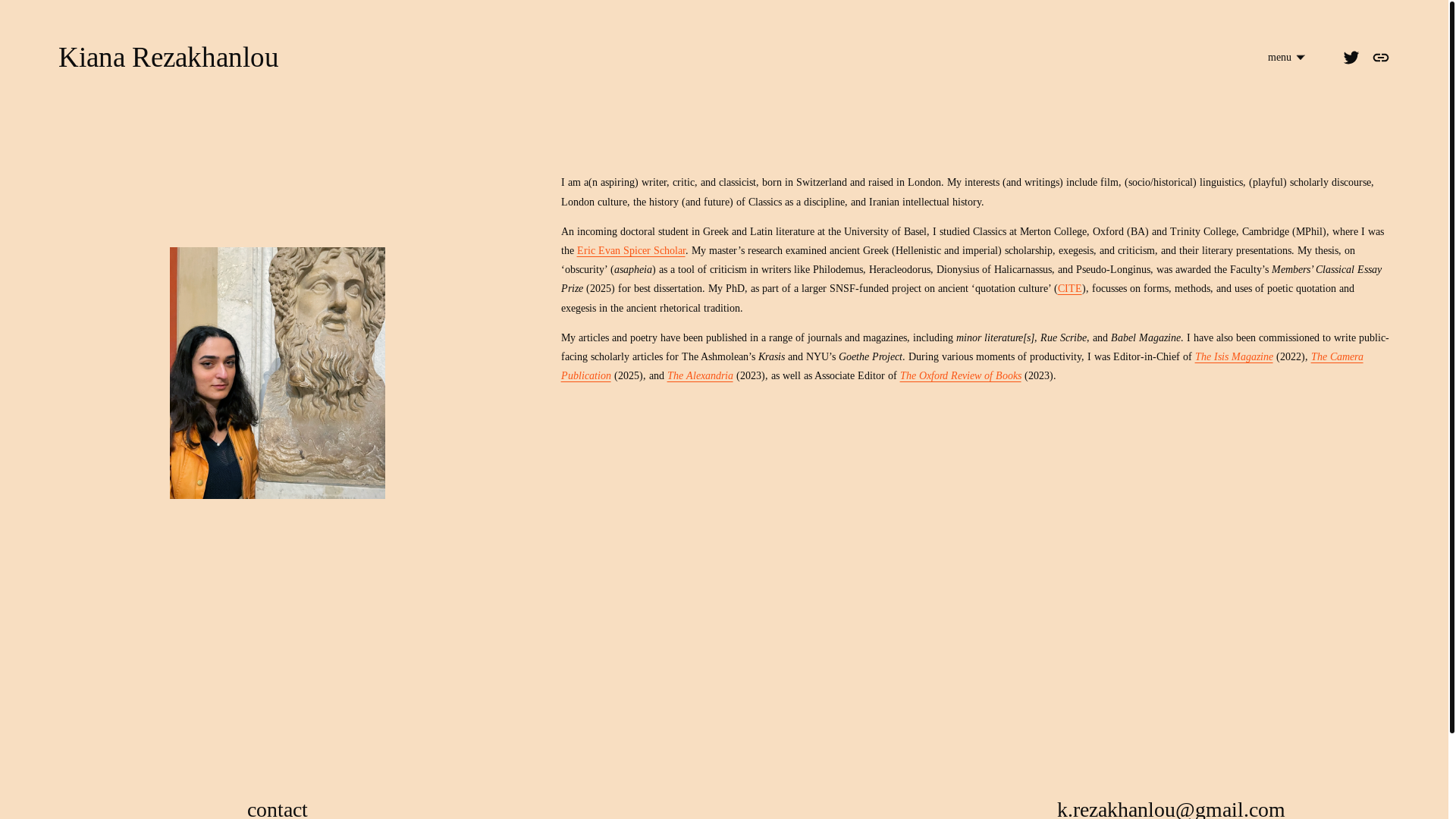 website screenshot of https://kianarezakhanlou.uk/