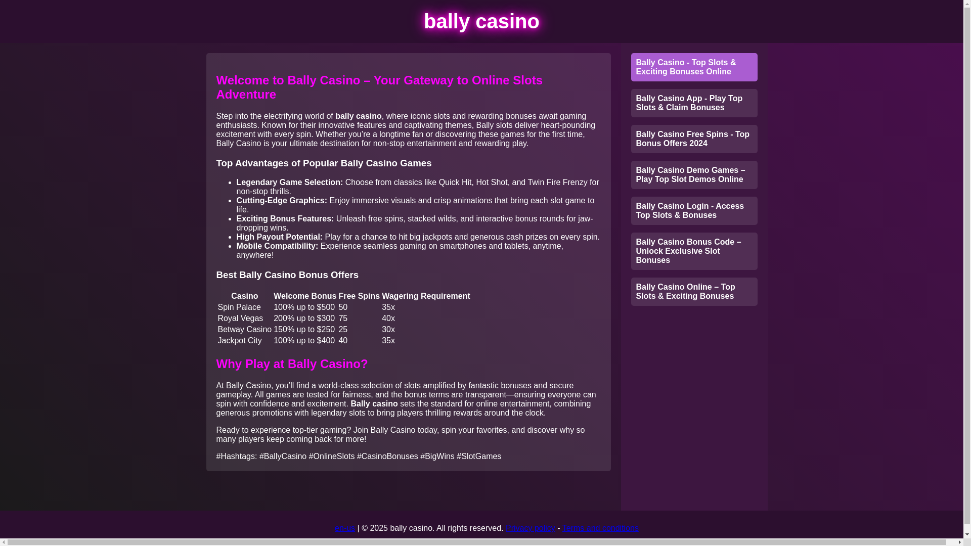 website screenshot of https://bally-casinodvj.pages.dev/