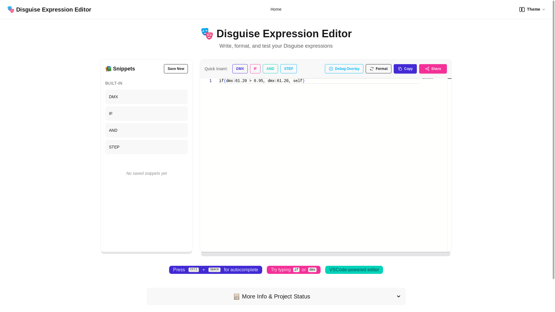 website screenshot of https://disguise-expression-site.pages.dev/