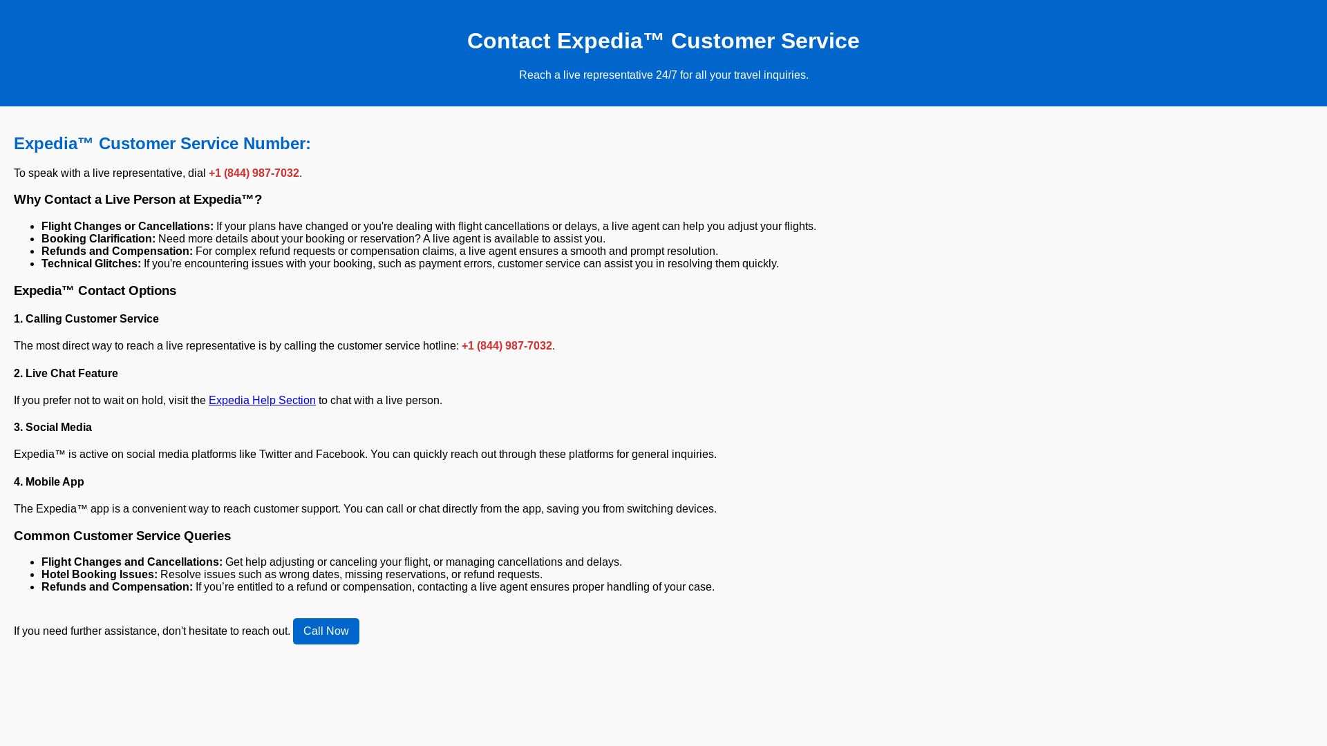 website screenshot of https://expediacustomerservice2025.pages.dev/