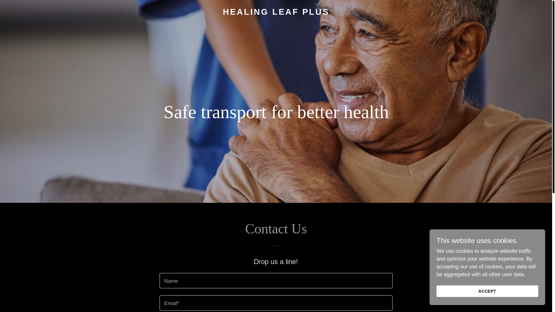 website screenshot of https://healingleafplus.com/