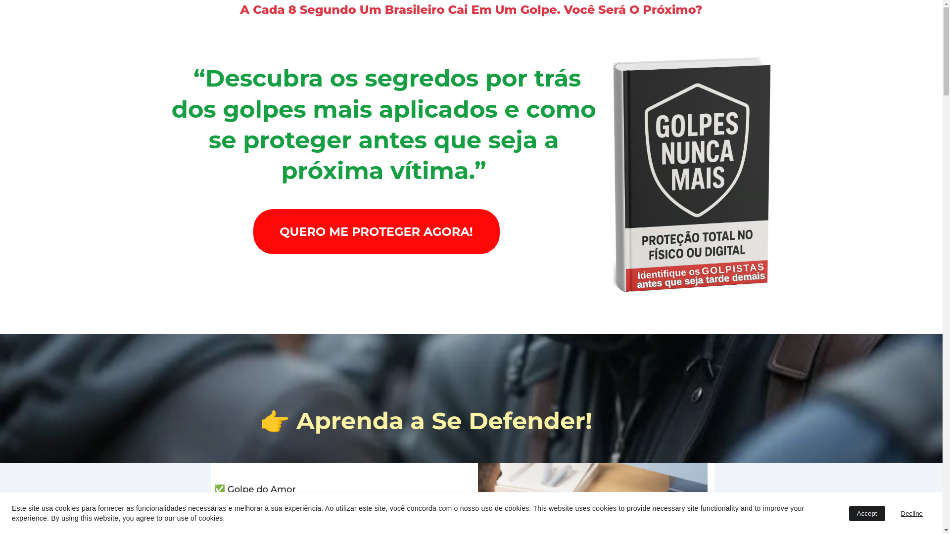 website screenshot of https://golpesnuncamais.info/