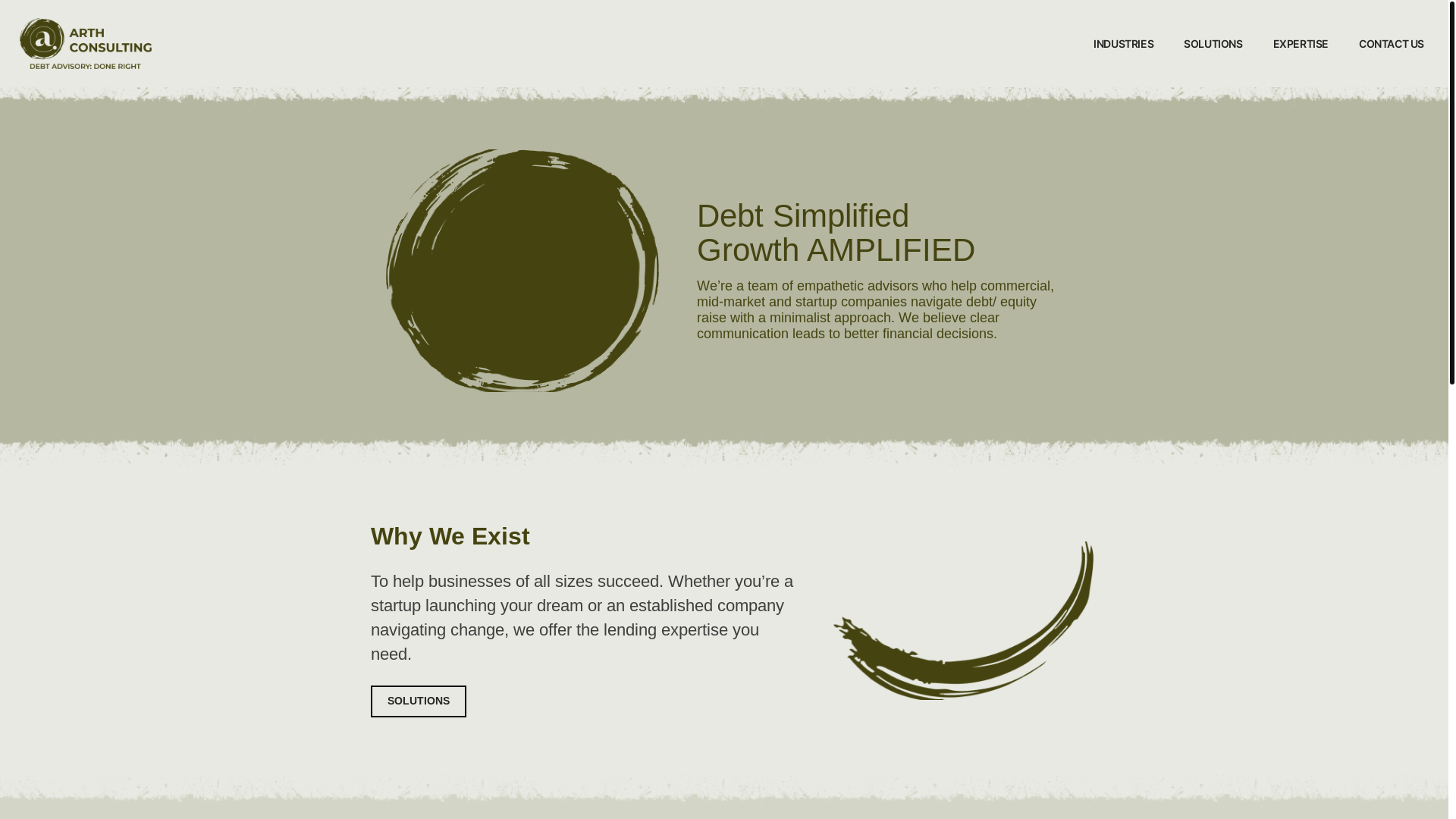website screenshot of https://arth-consulting-landing.pages.dev/
