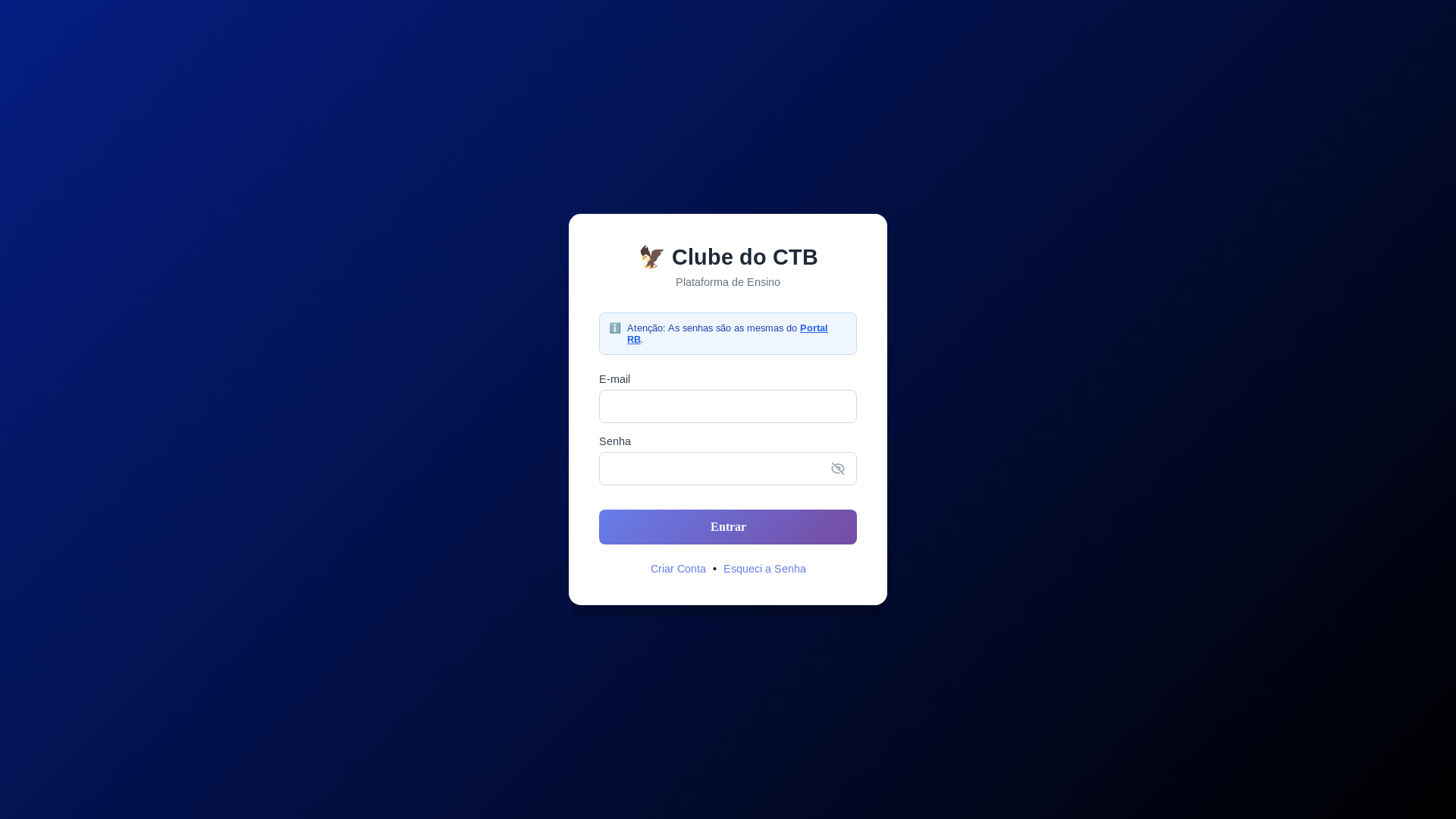 website screenshot of https://clubedoctb.com.br/