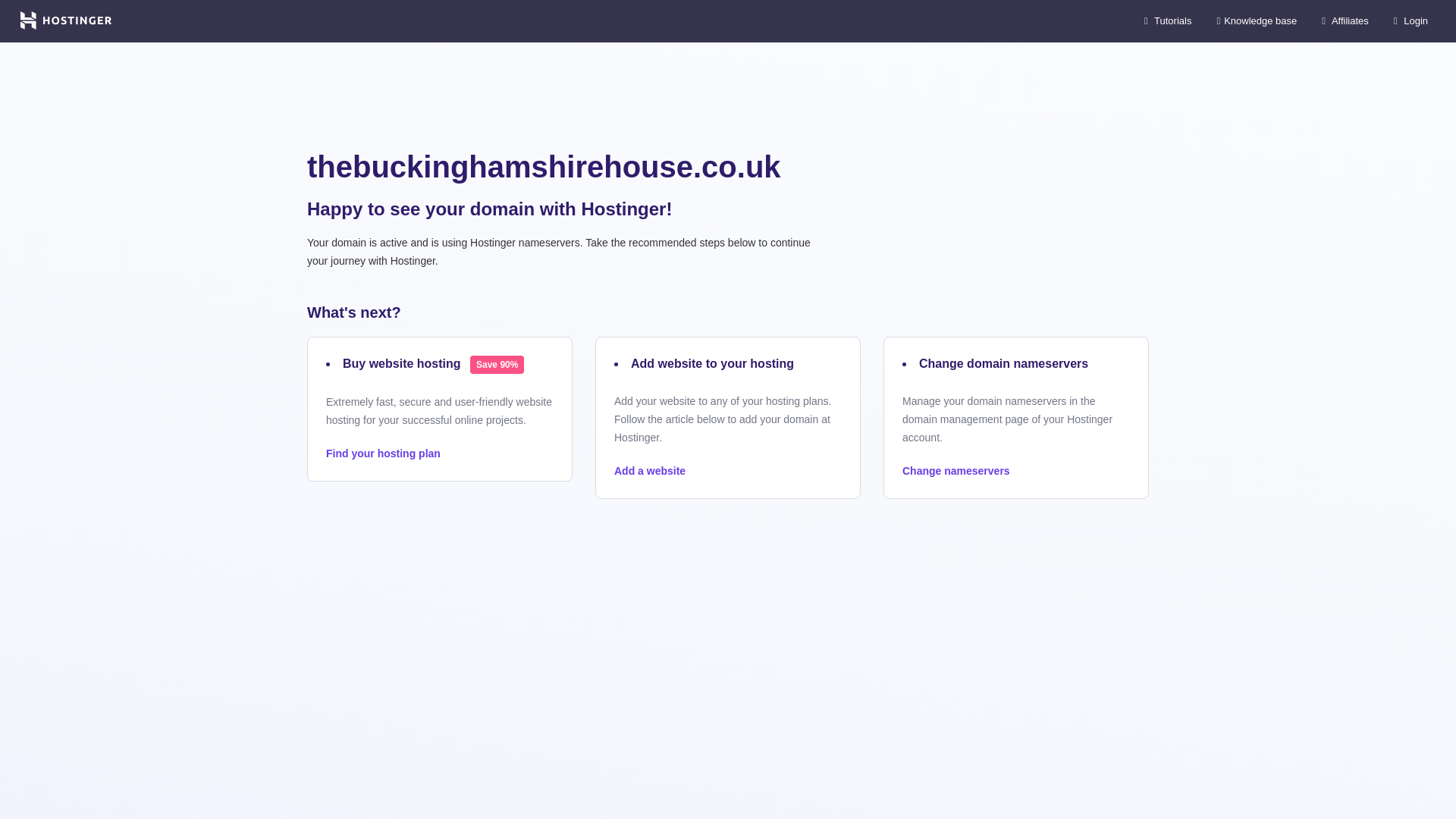 website screenshot of https://thebuckinghamshirehouse.co.uk/