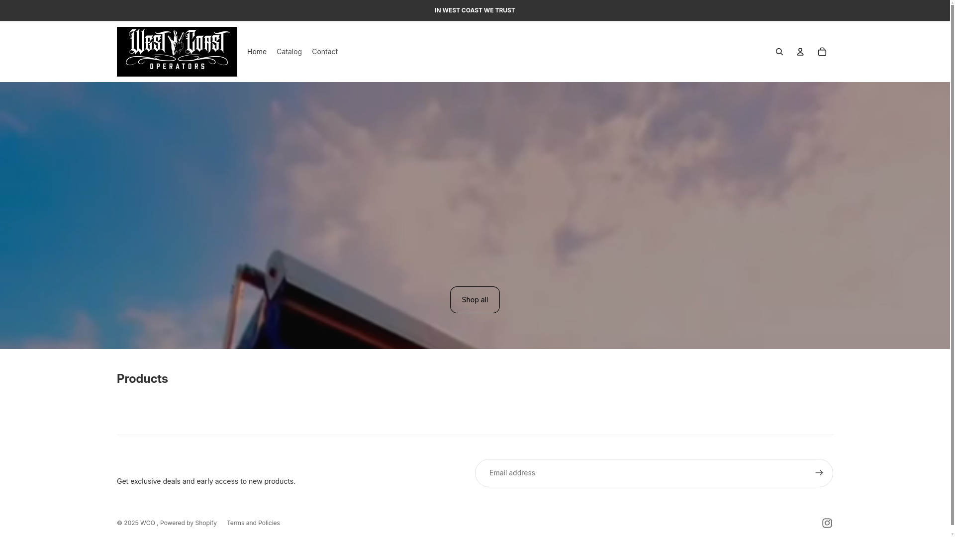 website screenshot of https://wcoperators.com/