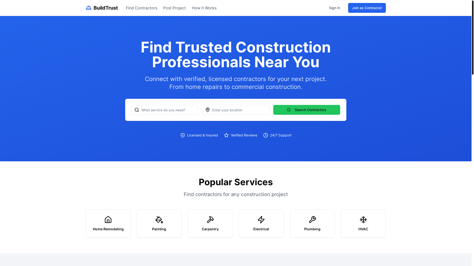 website screenshot of https://buildtrustos.com/