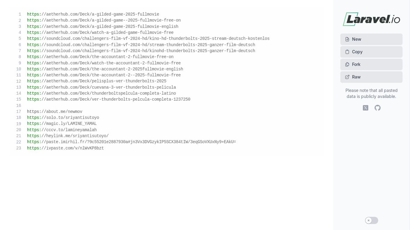 website screenshot of https://paste.laravel.io/e2ef3922-04af-4ac5-b7a7-6b79b6f25414
