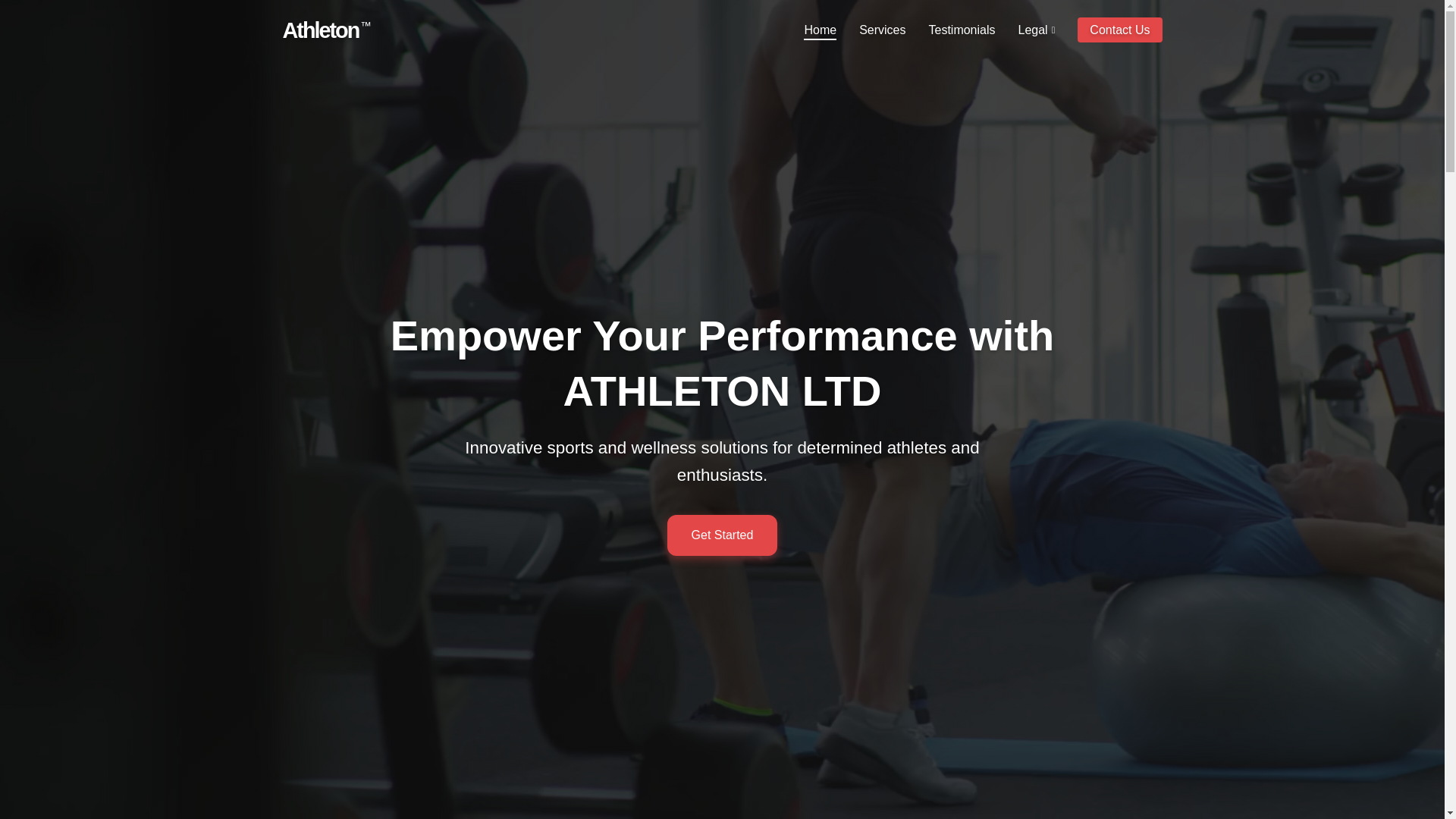 website screenshot of https://athletonltd.com/