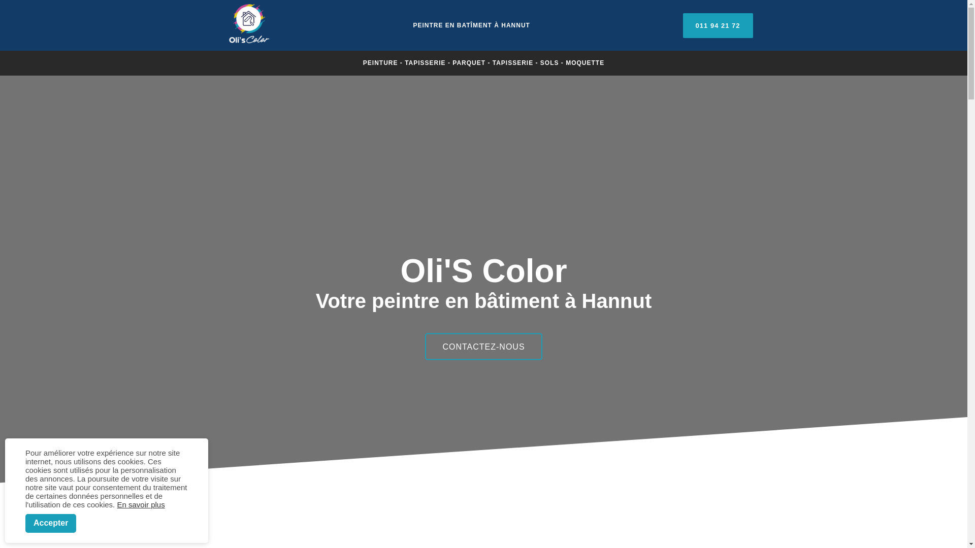 website screenshot of https://oliscolor.be/