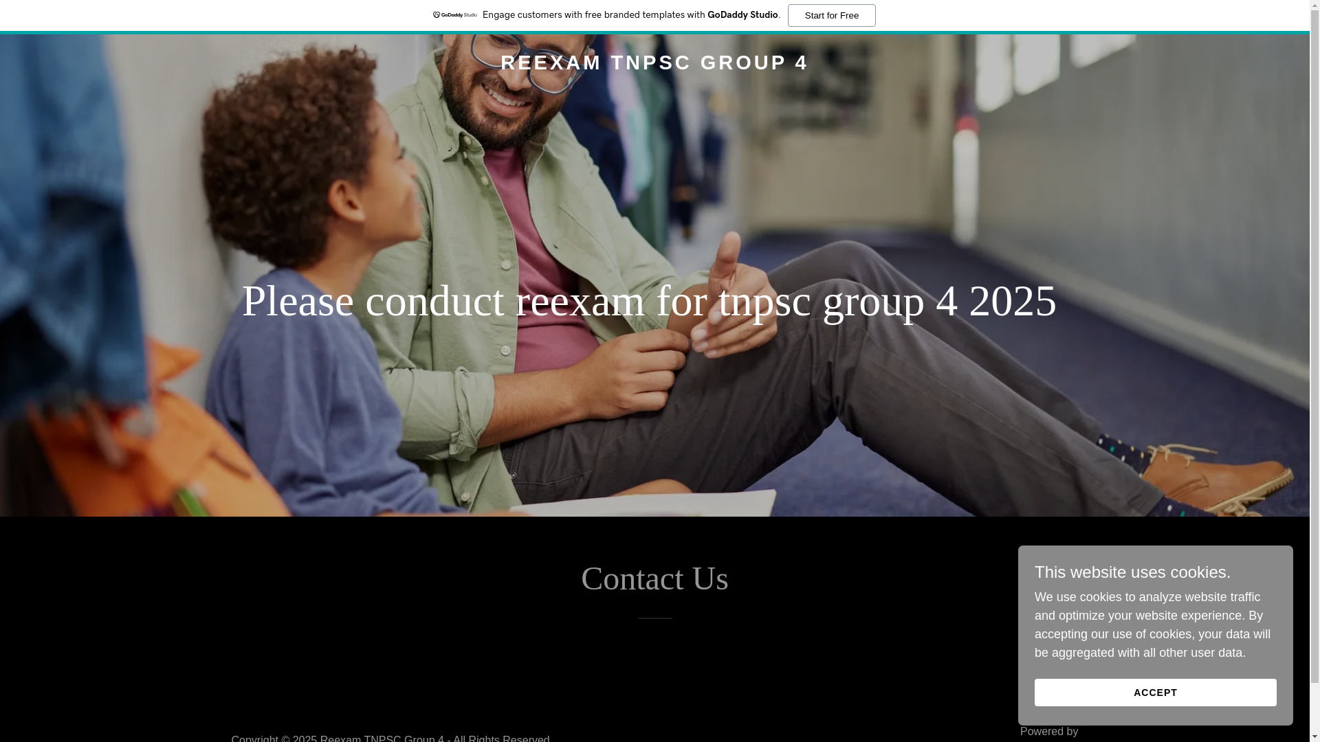 website screenshot of https://reexamtnpscgroup42025.com/