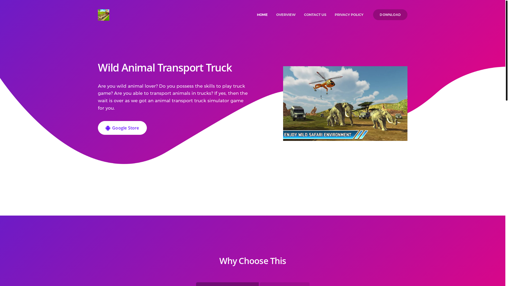 website screenshot of https://animal-truckgame-com.pages.dev/