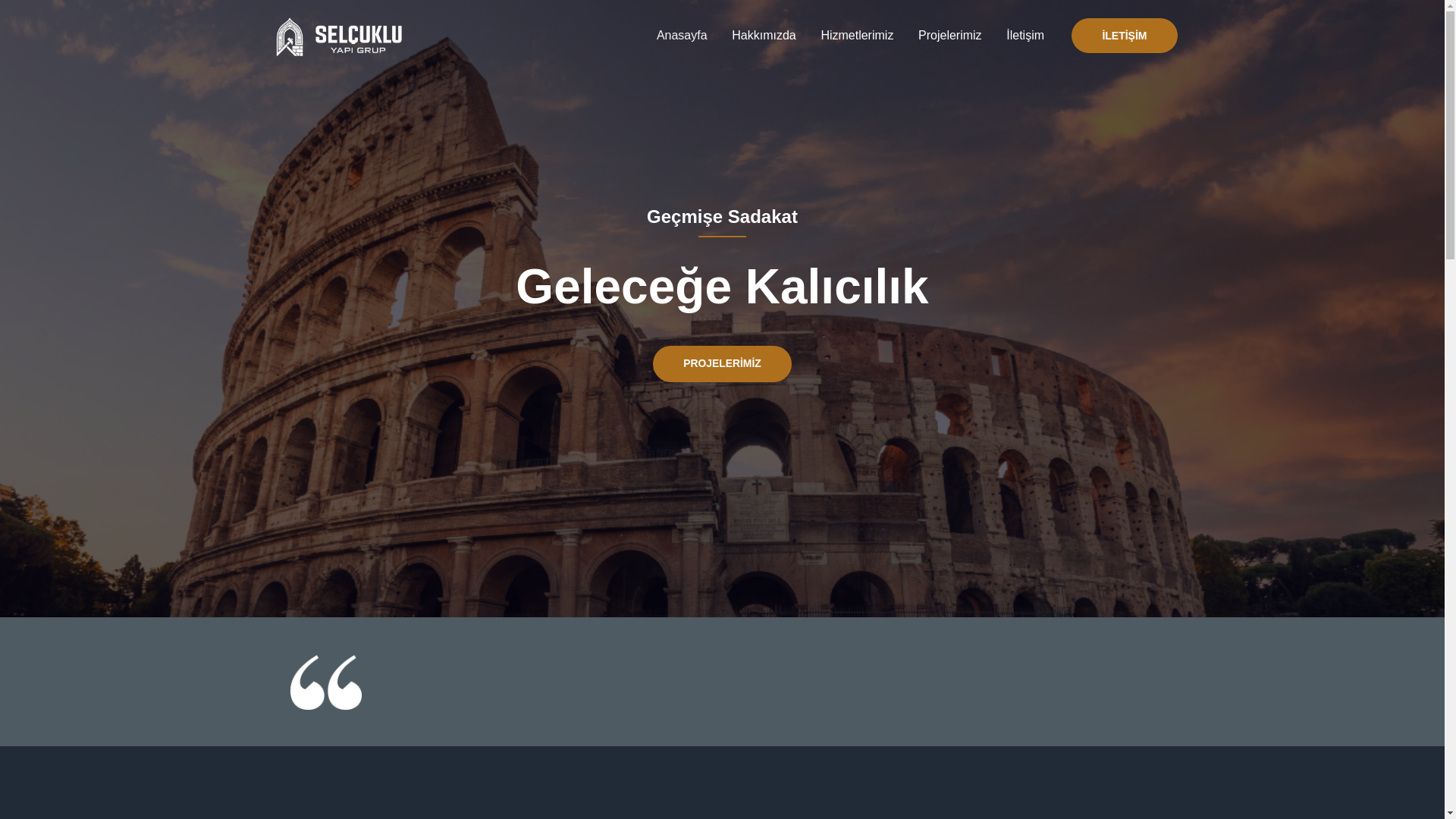 website screenshot of https://selcukluyapigrup.com/