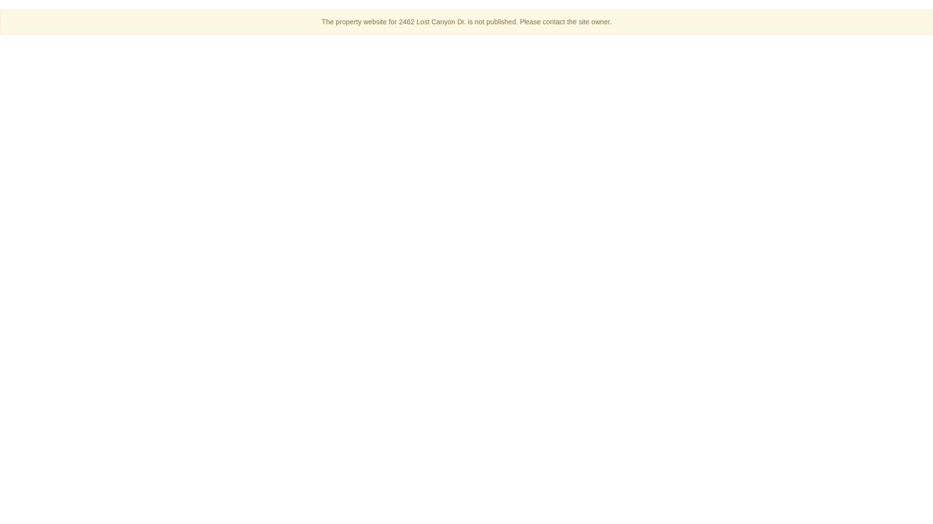 website screenshot of https://2462lostcanyon.com/