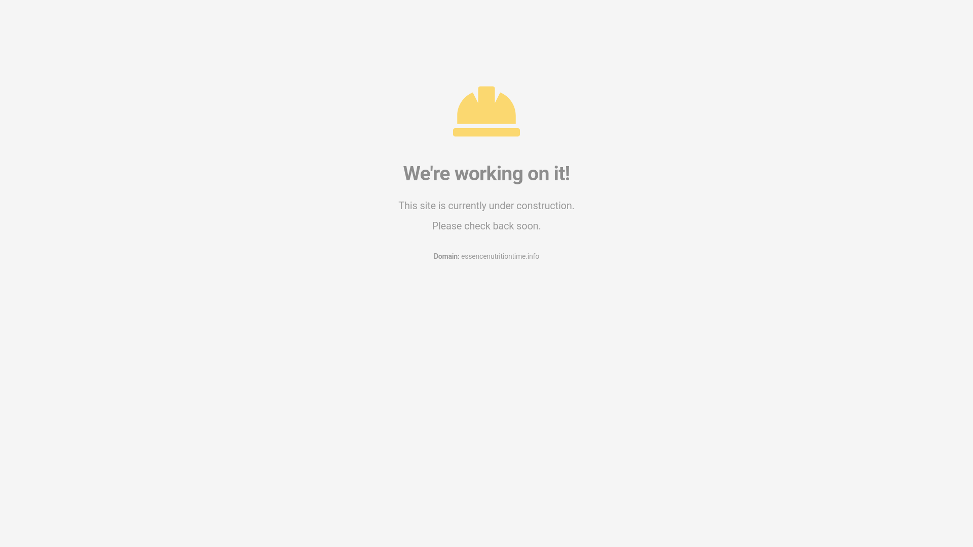 website screenshot of https://essencenutritiontime.info/