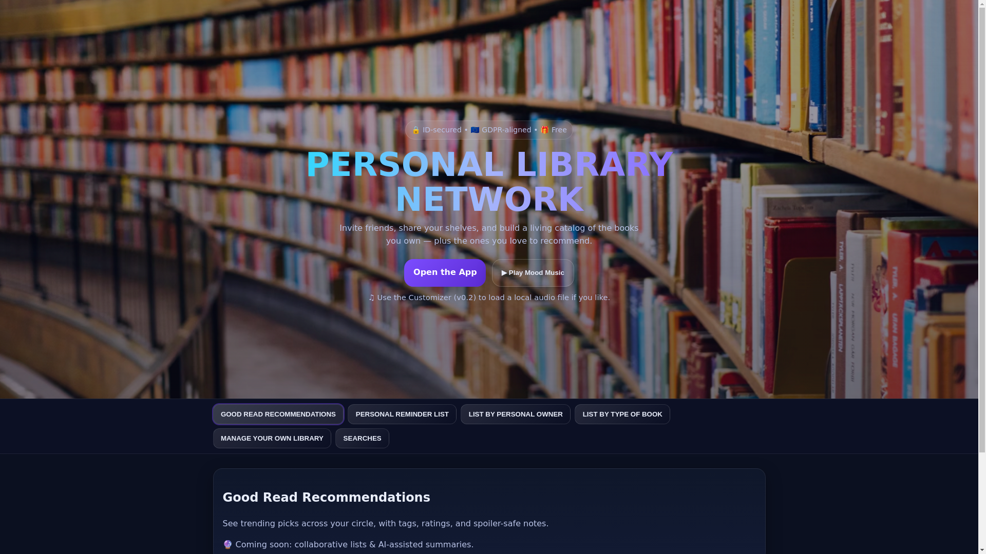 website screenshot of https://personal-libraries-network.pages.dev/